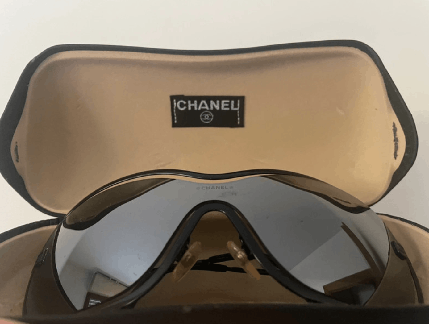 Chanel CHANEL Sunglasses 4031 Rimless Rhinestone 4017 Shields RI832 Size ONE SIZE - 5 Thumbnail