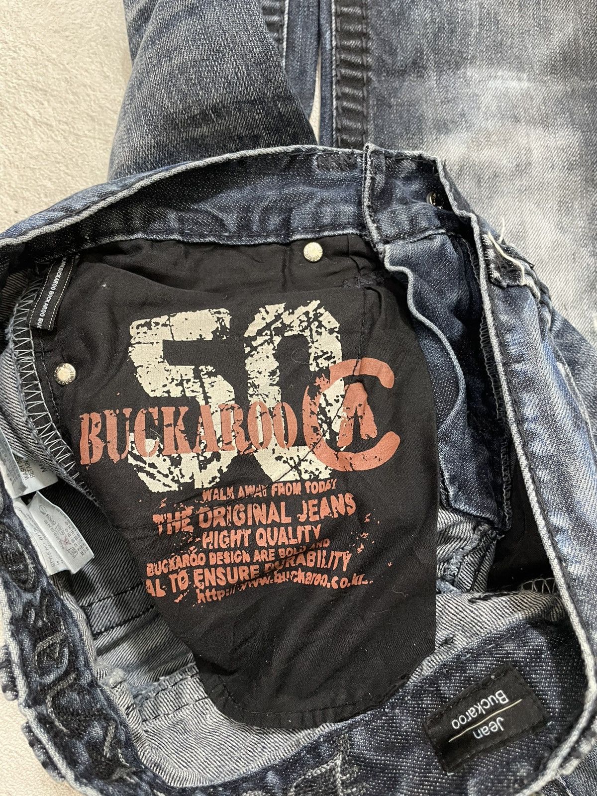 Undercover 2000s Kapital Heavy Distressed Wash Jeans Y2K Ifsix LGB Y’s Size 28" / US 6 / IT 42 - 8 Thumbnail