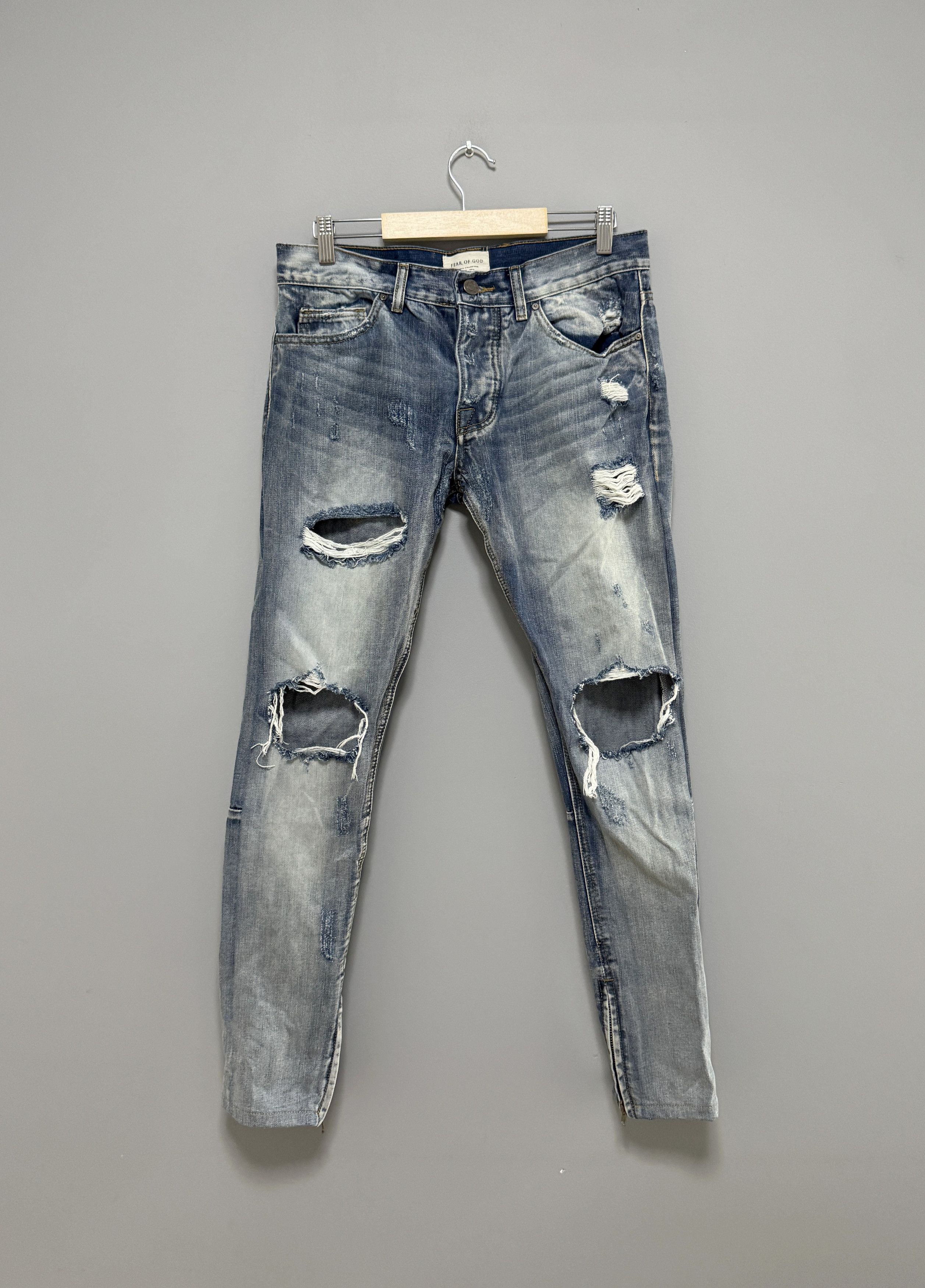 Fear of God Fourth Collection ripped jeans | Grailed