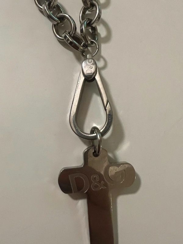 Dolce & Gabbana D&G Steel Chain Rosary Cross Archive Carabiner Size ONE SIZE - 2 Thumbnail