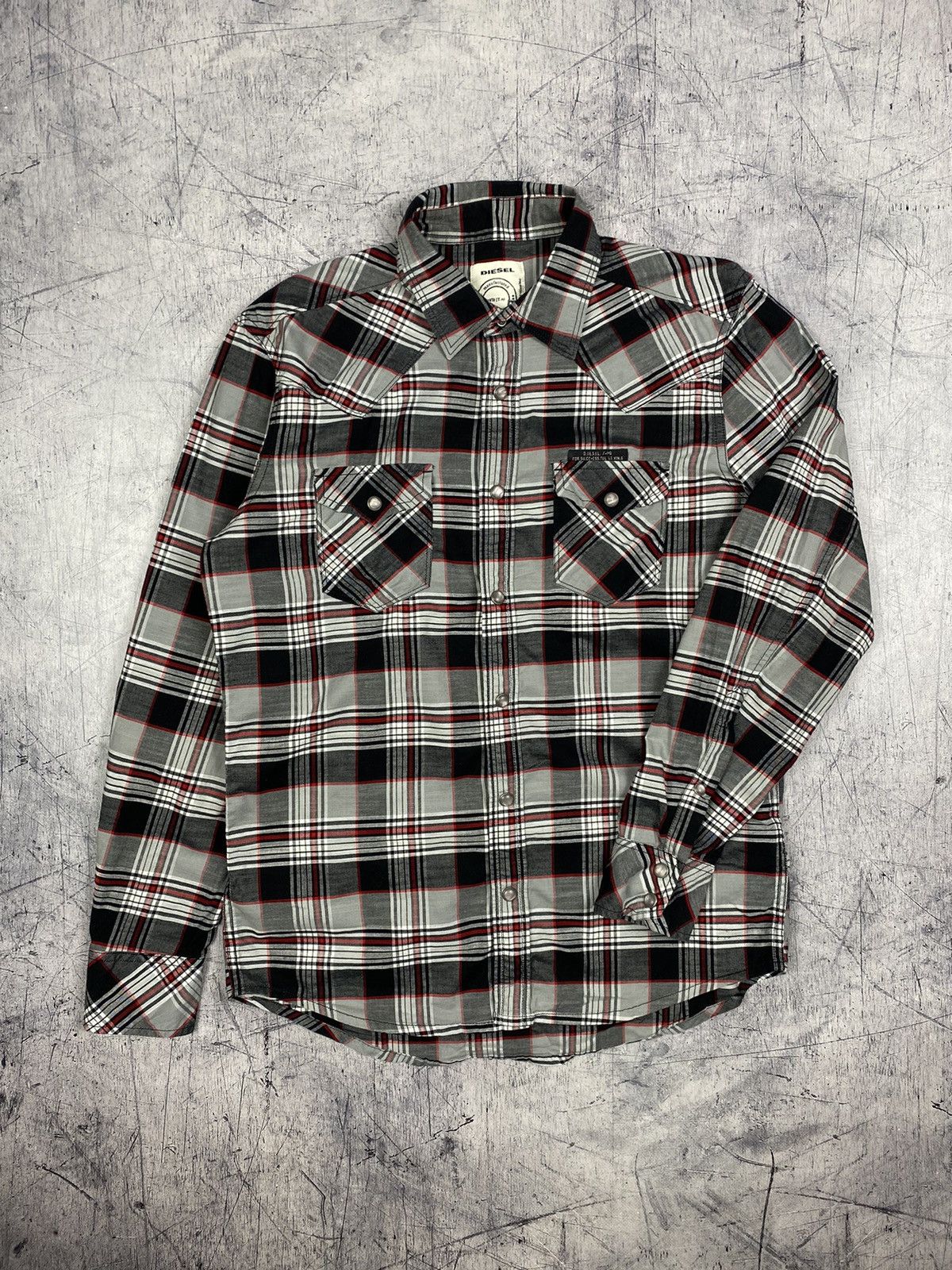 Diesel Vintage Diesel Designer Checkered Button Up Shirt Size US M / EU 48-50 / 2 - 2 Thumbnail