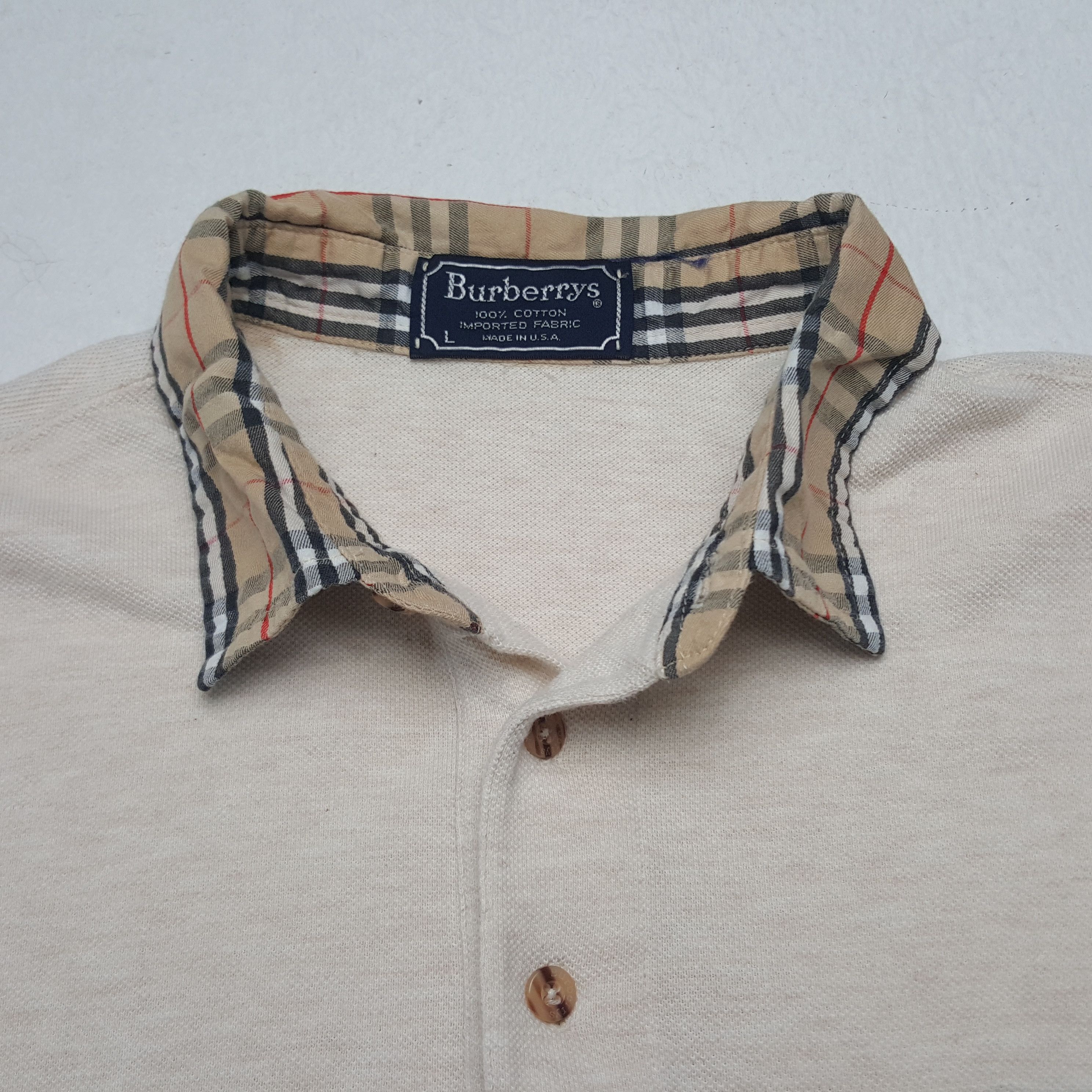 Burberry × Vintage Vintage Burberrys Polos Shirt Size US M / EU 48-50 / 2 - 4 Thumbnail