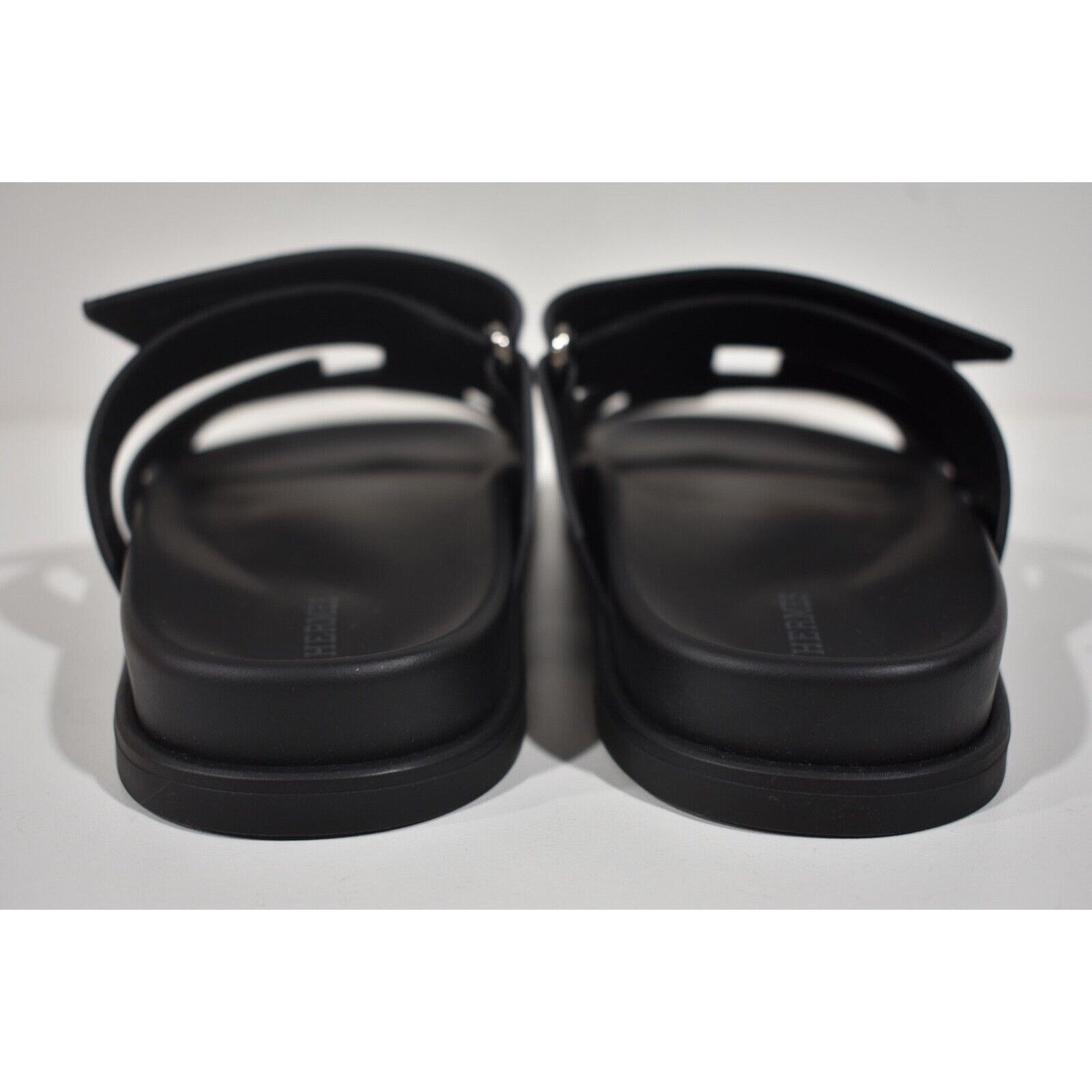 Hermes Hermes Chypre Sandal Black Calfskin Leather H Logo Strap Size US 12 / IT 42 - 11 Thumbnail