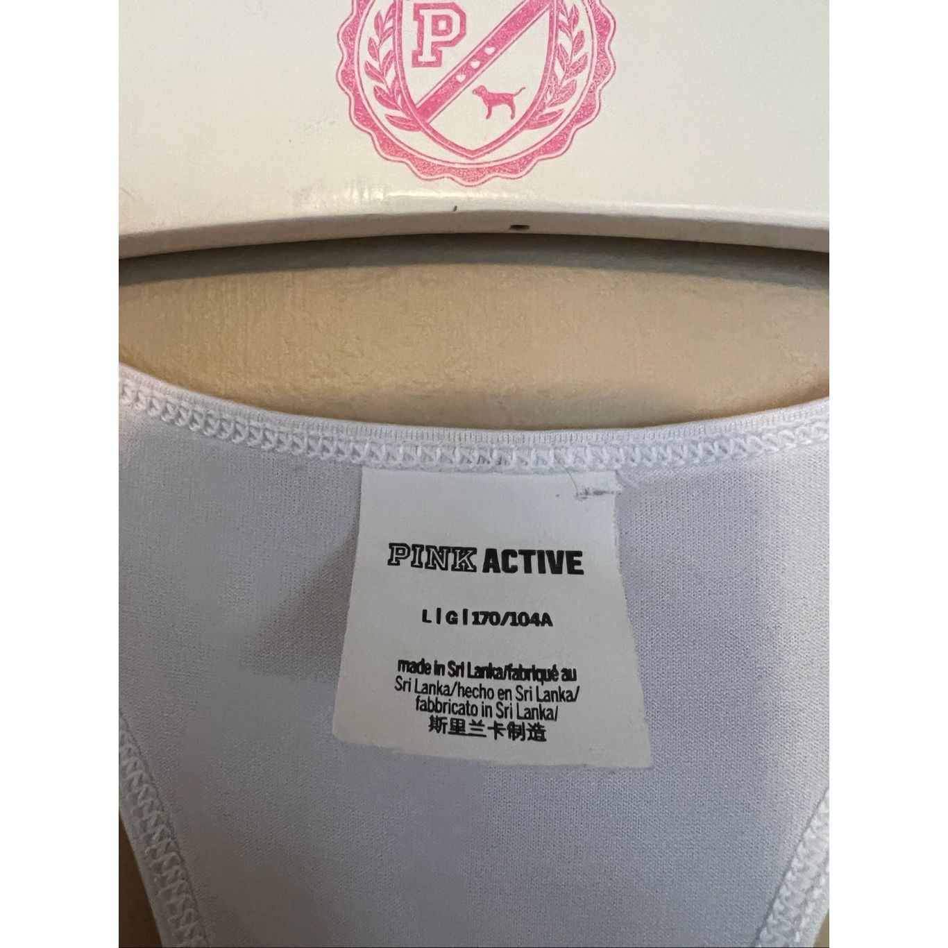 Pink PINK Active By Victoria’s Secret White Tank Top Woman’s Larg Size L / US 10 / IT 46 - 8 Thumbnail