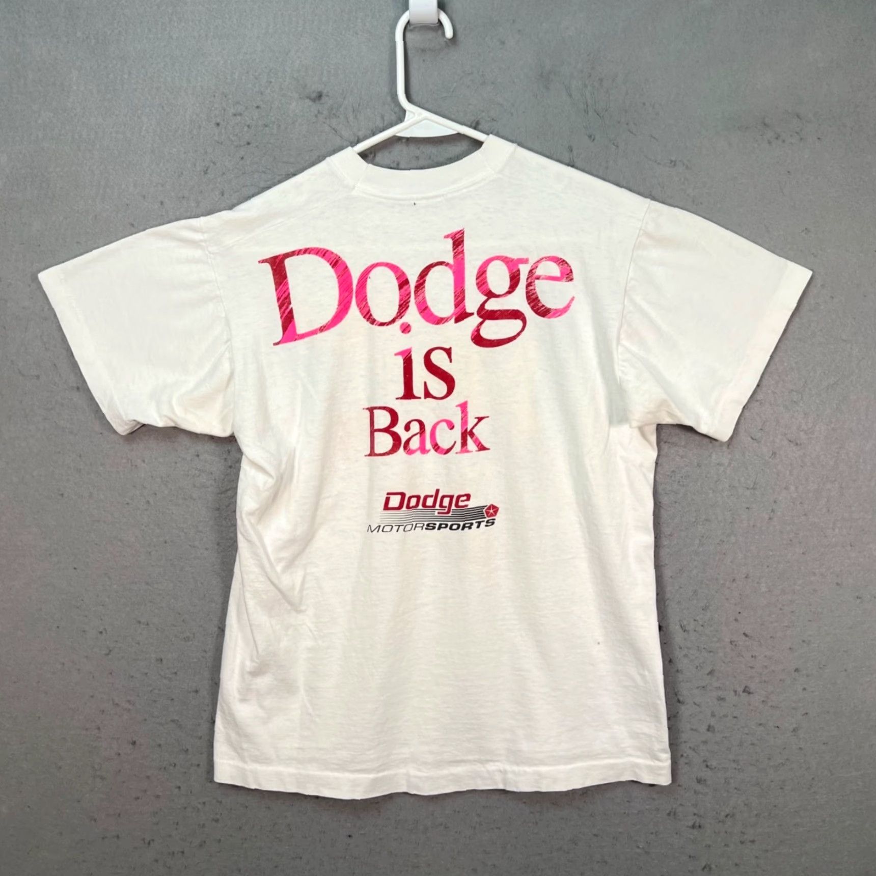 Fruit Of The Loom VTG IROC Trans Am Tommy Archer Dodge Racing White T-Shirt Mens Medium USD USA Made Size US M / EU 48-50 / 2 - 2 Thumbnail