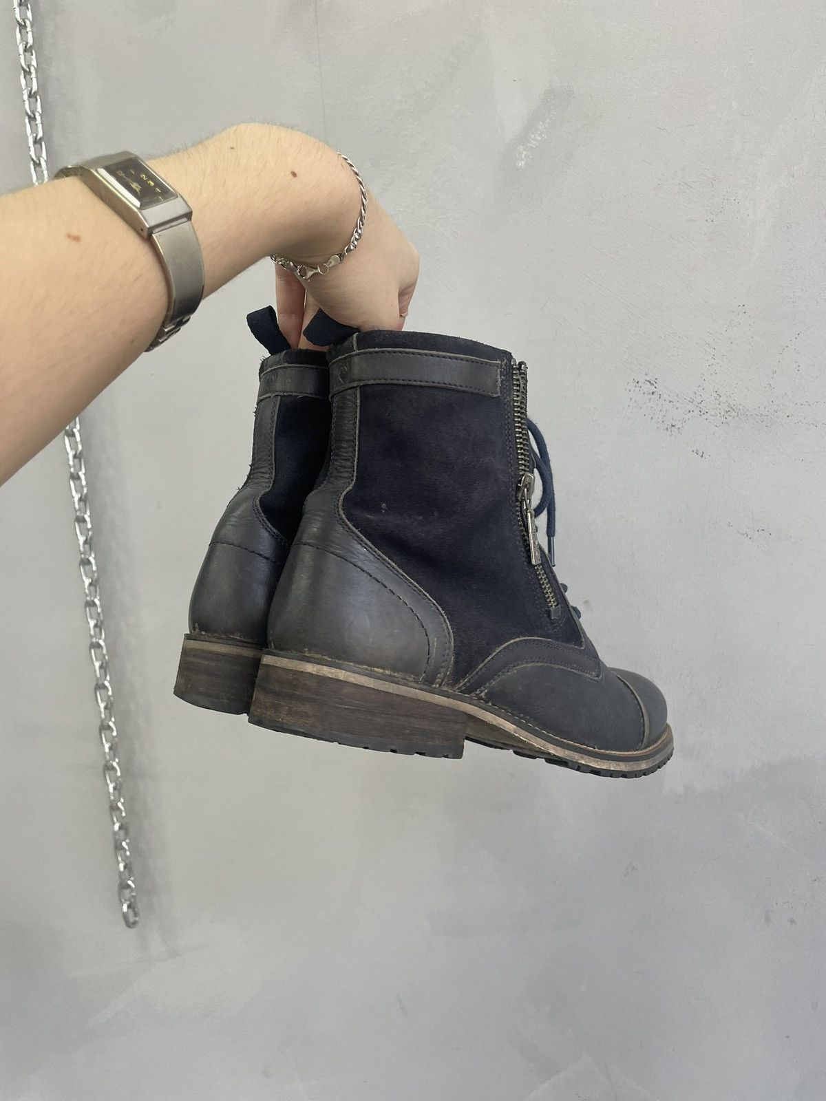 Undercover Combat boots zipper guidi style lace up avant garde vintage Size US 8 / EU 41 - 4 Thumbnail