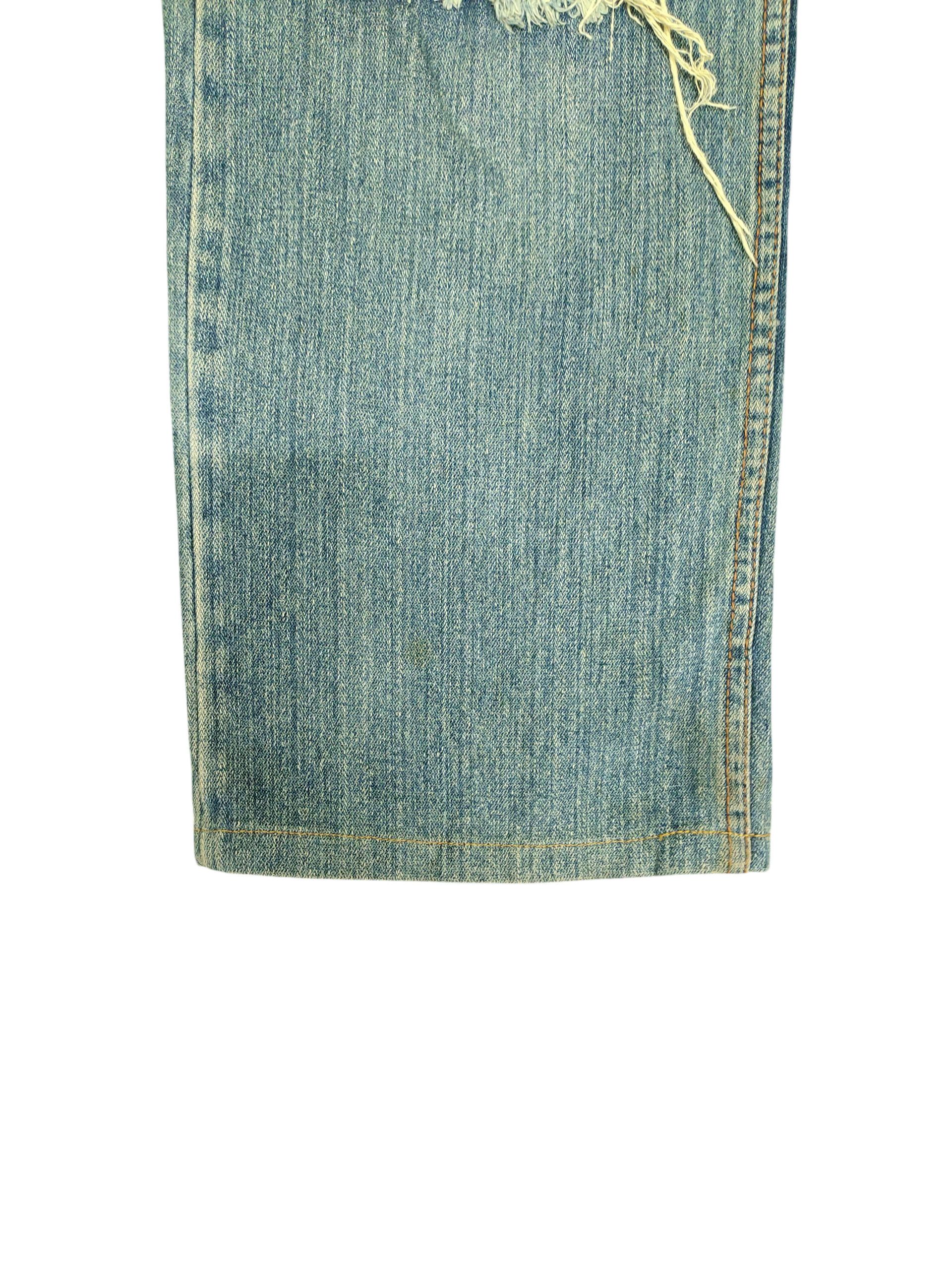 Comme des Garcons × Undercover Nylaus Japan Patchwork Distress Rusty Denim Jeans Size US 32 / EU 48 - 6 Thumbnail