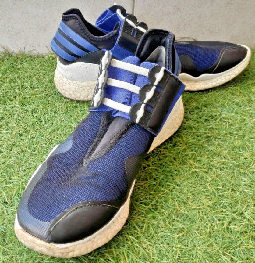 Adidas × Y-3 Adidas Y-3 Retro Boost Black Electric Blue Yohji Yamamoto Size US 8.5 / EU 41-42 - 2 Thumbnail