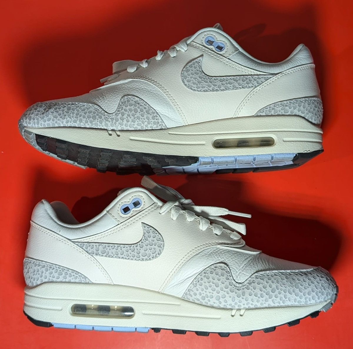 Nike Size 9.5W/8M - Nike Air Max 1 Safari - Summit White Size US 9.5 / IT 39.5 - 2 Thumbnail