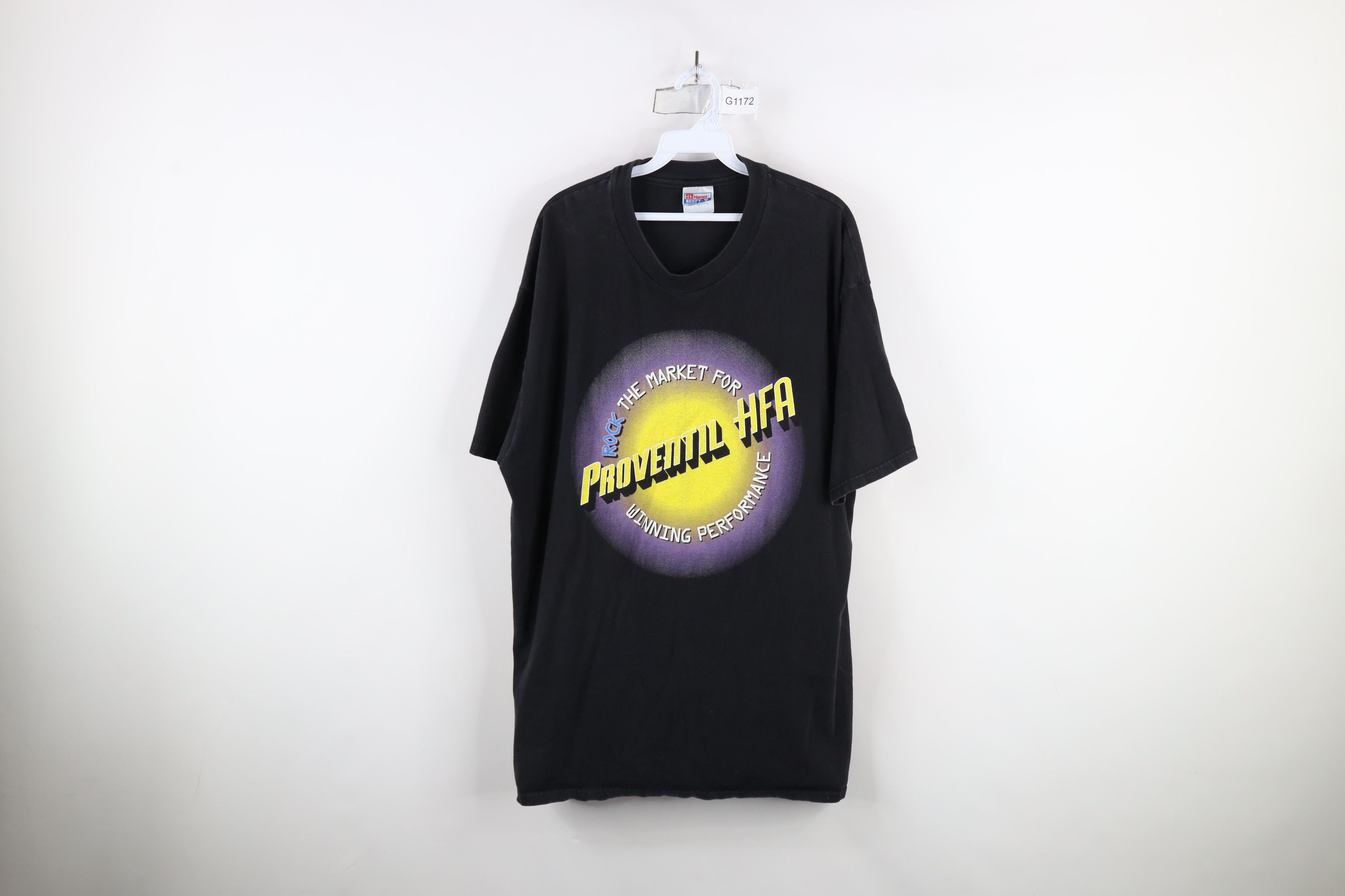 Vintage Vintage 90s 1997 Rock The Market Tour Proventil HFA T-Shirt Size US XL / EU 56 / 4 - 1 Thumbnail