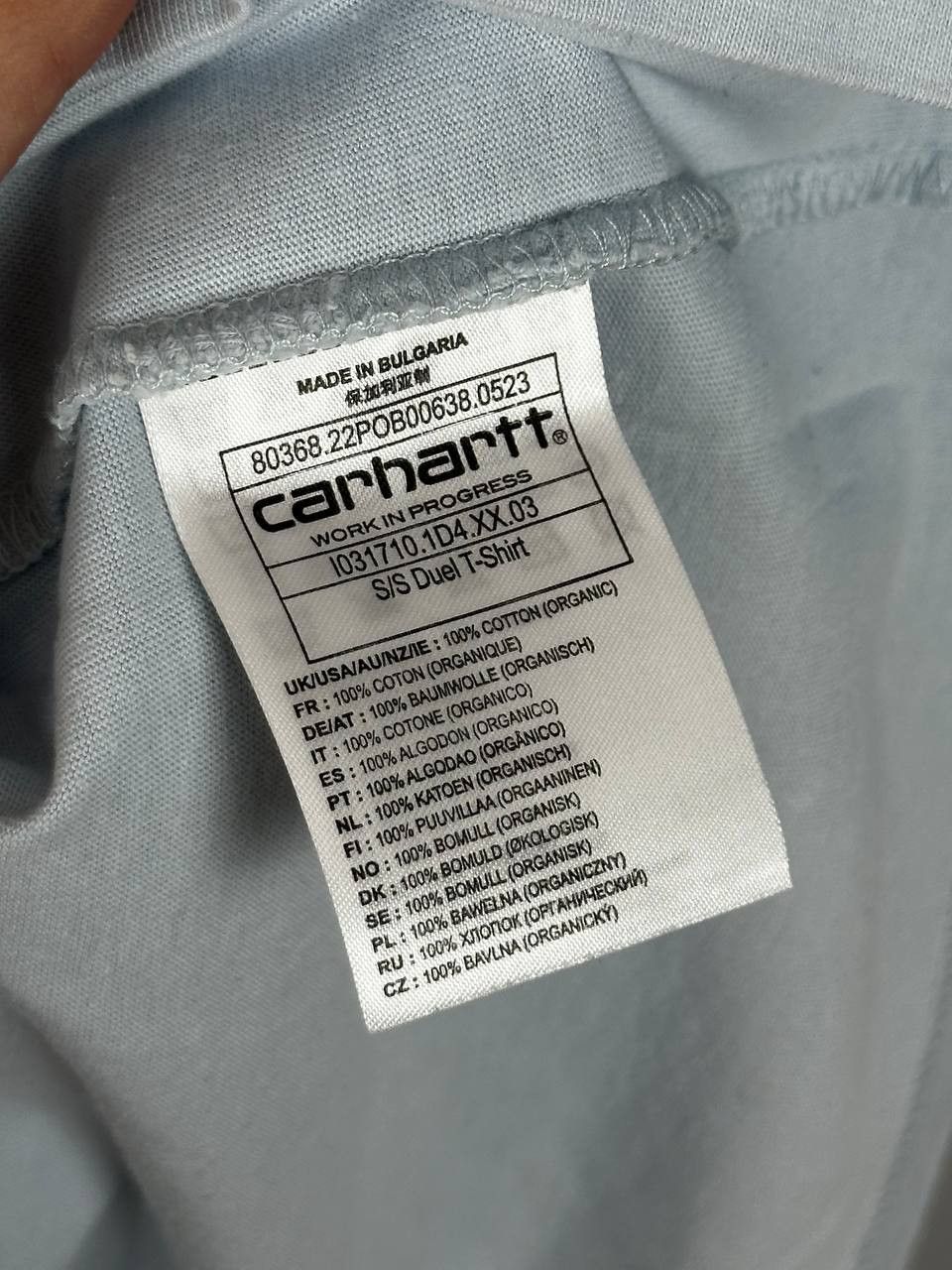 Carhartt Wip Carhartt WIP Blue Duel Logo Streetwear T Shirt Size US M / EU 48-50 / 2 - 9 Thumbnail
