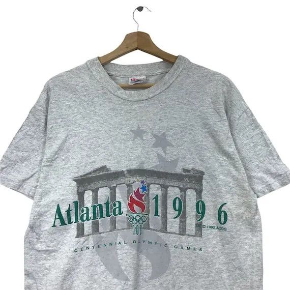 Hanes Vtg 1996 OLYMPIC GAMES ATLANTA Hanes Tee Shirt Athletic Size US M / EU 48-50 / 2 - 3 Thumbnail