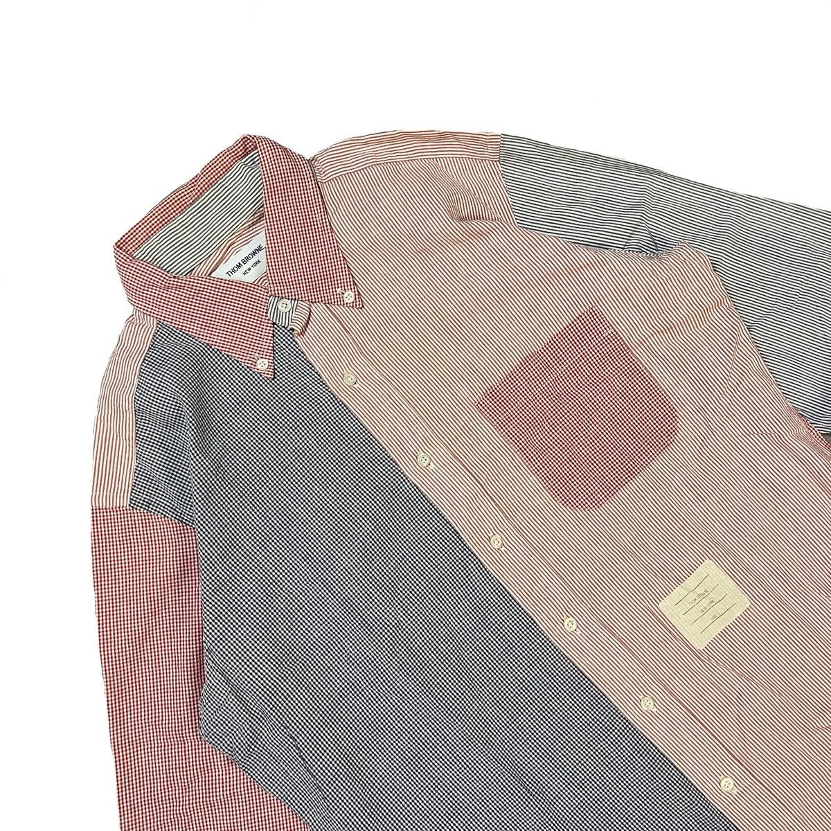 Thom Browne Thom Browne Multi Color Button Down Casual Long Shirt Size US L / EU 52-54 / 3 - 1 Thumbnail