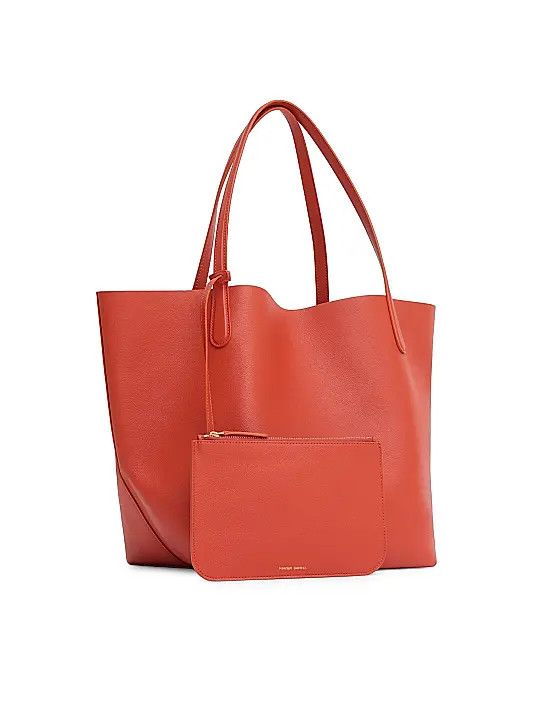 Mansur Gavriel os11x0326 Size: OS / Everyday Leather Tote Bag in Orange Size ONE SIZE - 2 Thumbnail