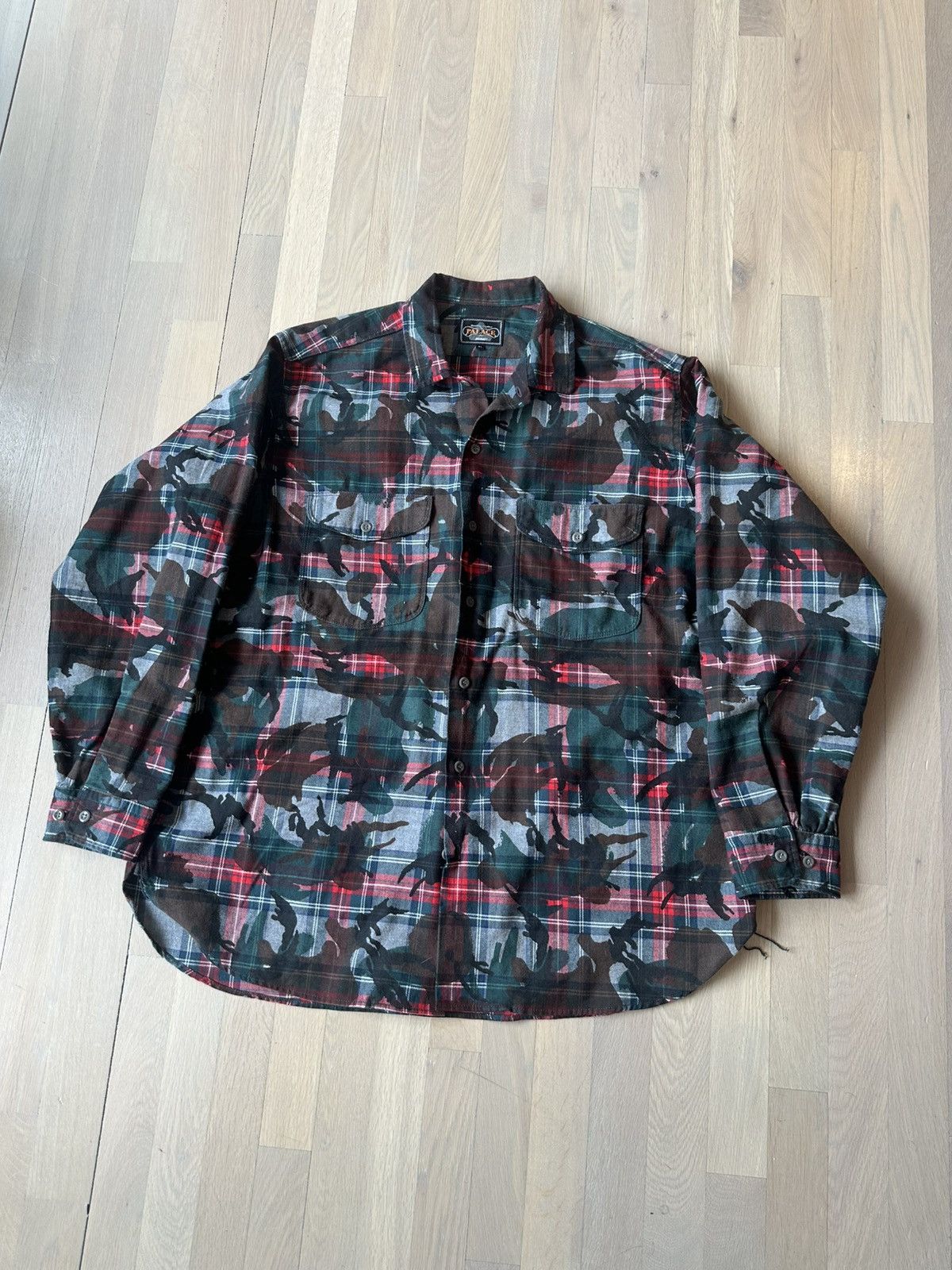 Beams Plus × Palace Palace X Beams+ printed camo tartan button-up shirt Size US XL / EU 56 / 4 - 1 Thumbnail