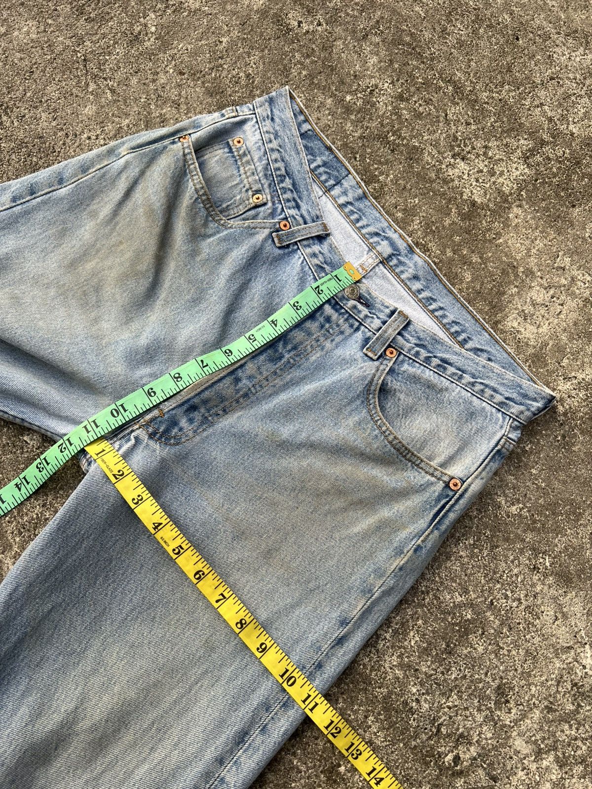Levi's Vintage 90’s Levi’s 501xx Faded Distressed Mud Wash Jean#USA Size US 32 / EU 48 - 4 Thumbnail
