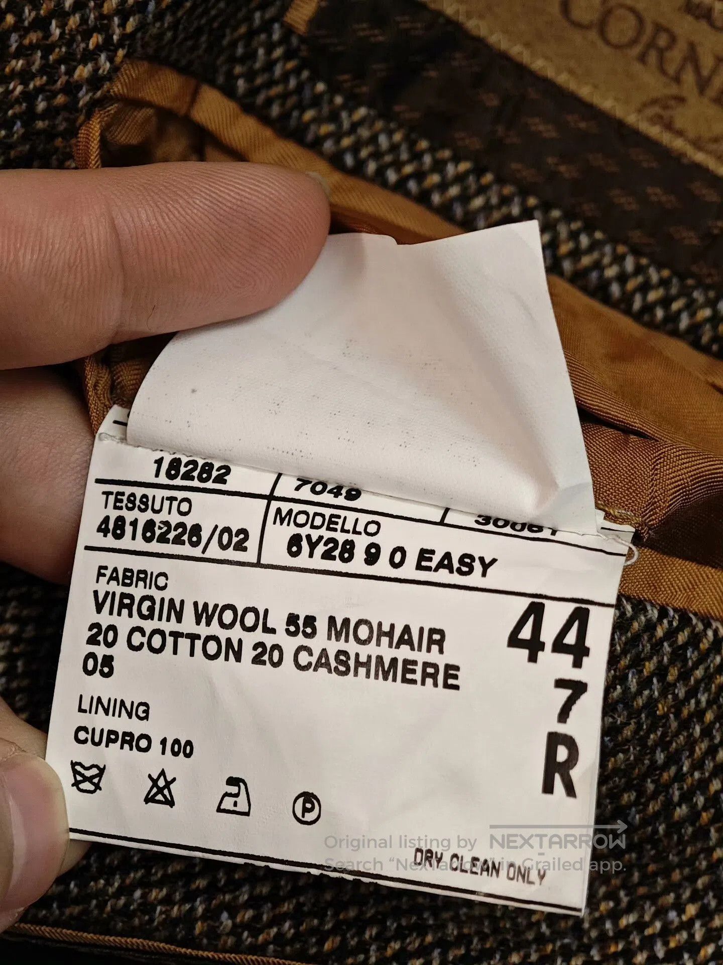 Corneliani Italian Cashmere Blend Jacket.
