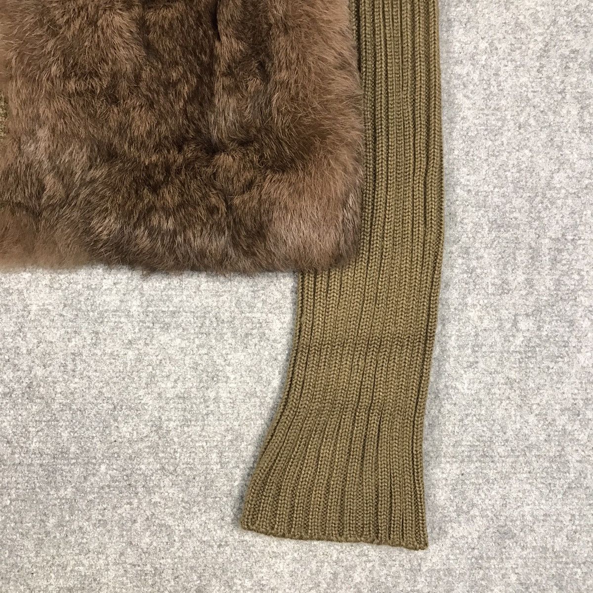Designer × Japanese Brand Fur Winter cropped design knitwear long sleeve jacket Size US XS / EU 42 / 0 - 7 Thumbnail