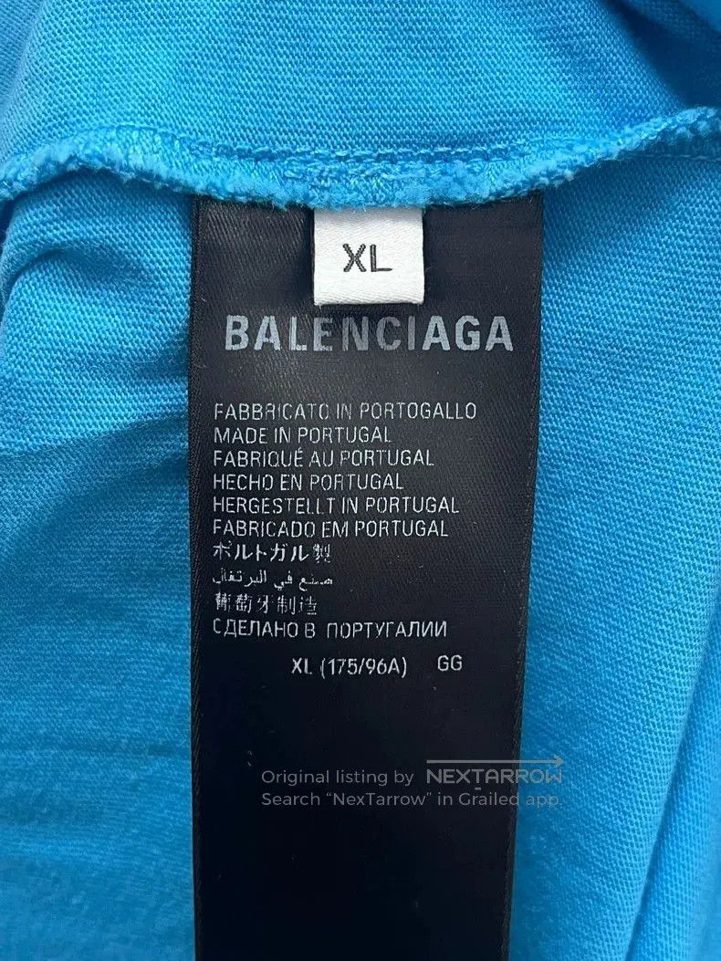 Balenciaga Balenciaga Blue Wave Coke T-Shirt. Size US XL / EU 56 / 4 - 6 Thumbnail
