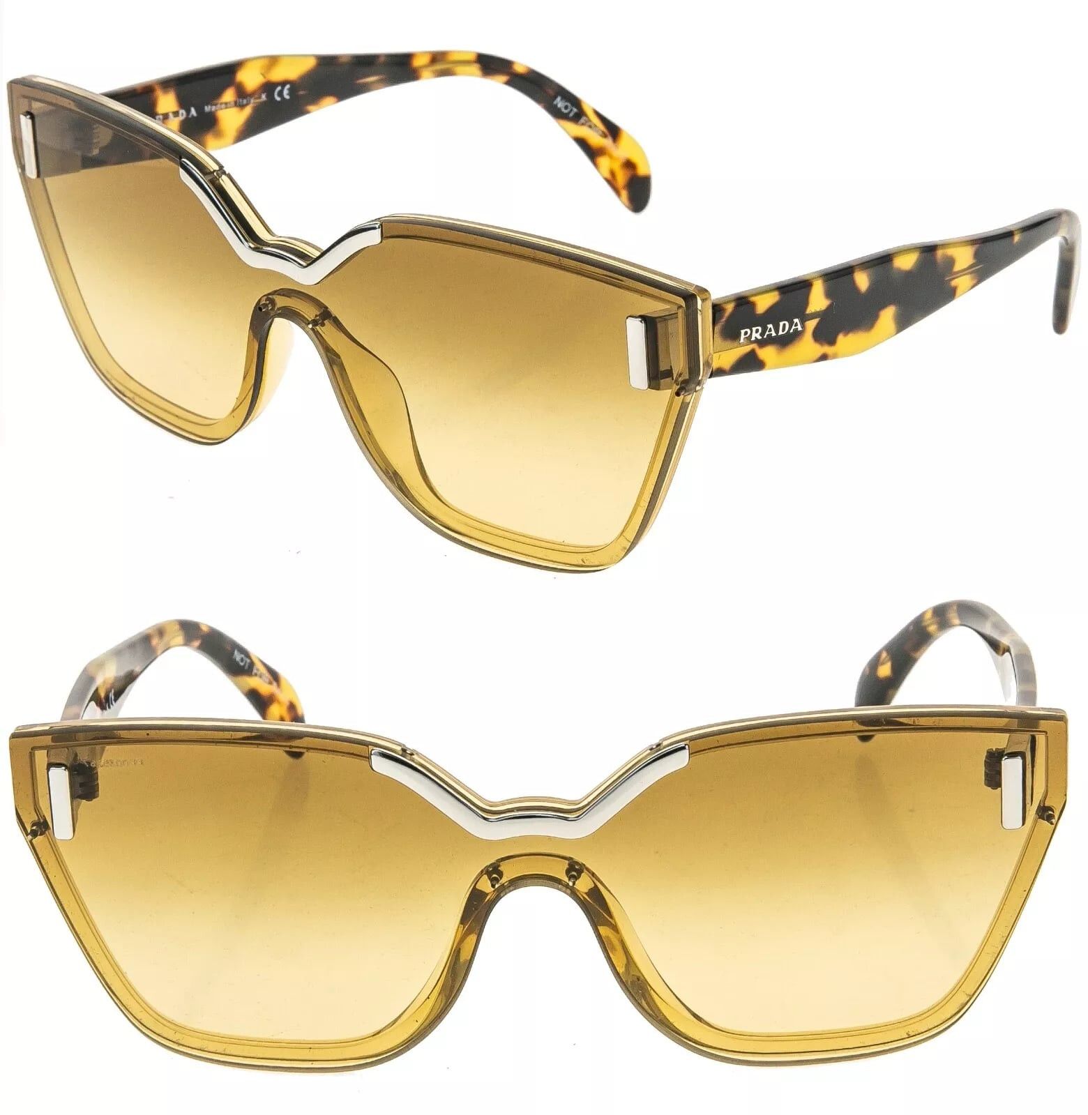 Prada PRADA 16T HIDE PR16TS Yellow Fashion Sunglasses 16TS Size ONE SIZE - 1 Thumbnail