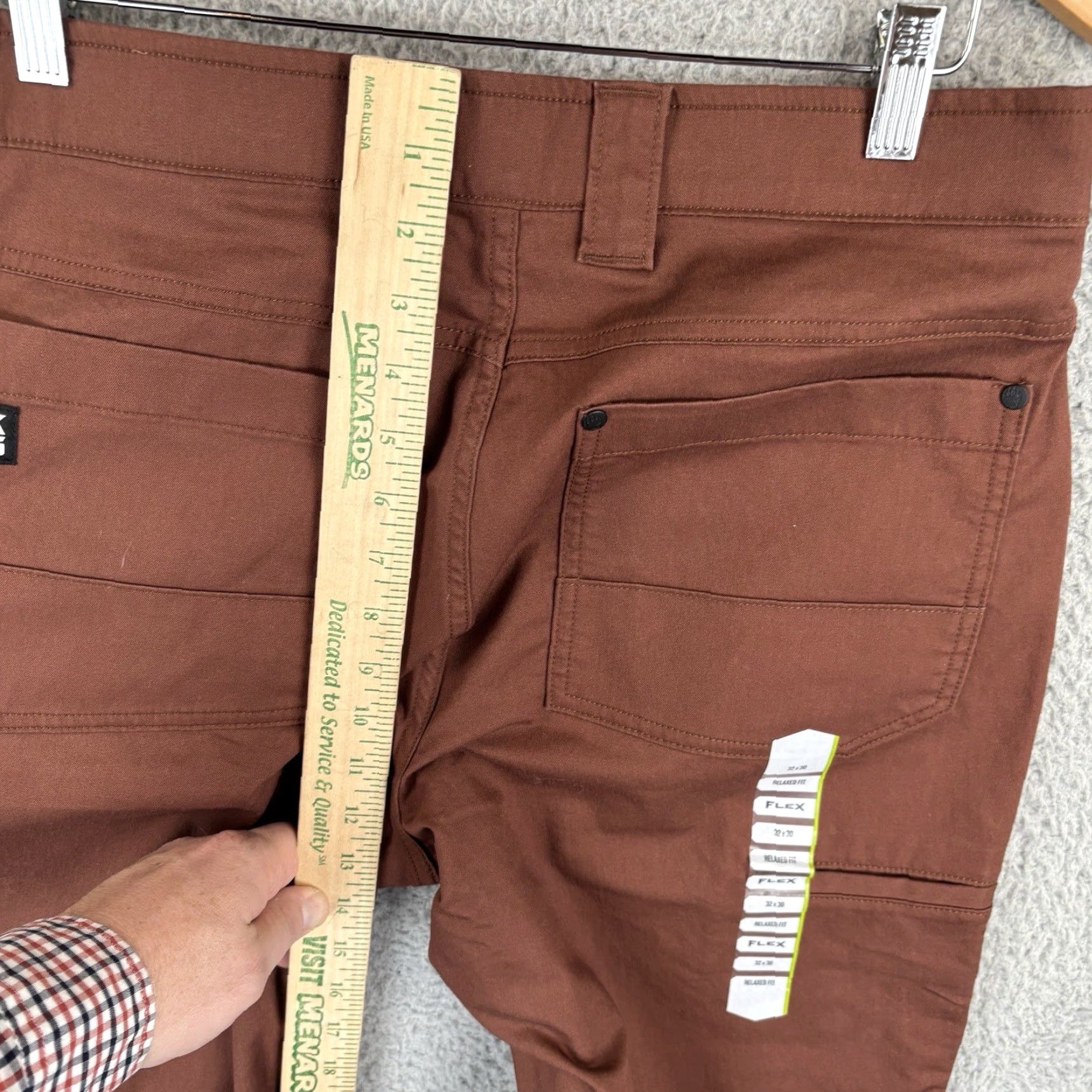 Vintage Alaskan Hardgear Pants Mens 32x30 Brown Duluth Relaxed Fit Outdoor Stone Run Chino Straight Front Pocket Casual Workwear Size US 32 / EU 48 - 6 Thumbnail