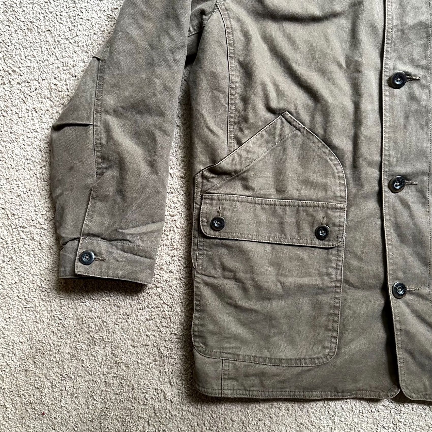 Orvis Orvis Jacket Button Close Corduroy Collar Barn Coat w/ Patch Brown Mens Large Chore Coat/Overcoat Size US L / EU 52-54 / 3 - 6 Thumbnail