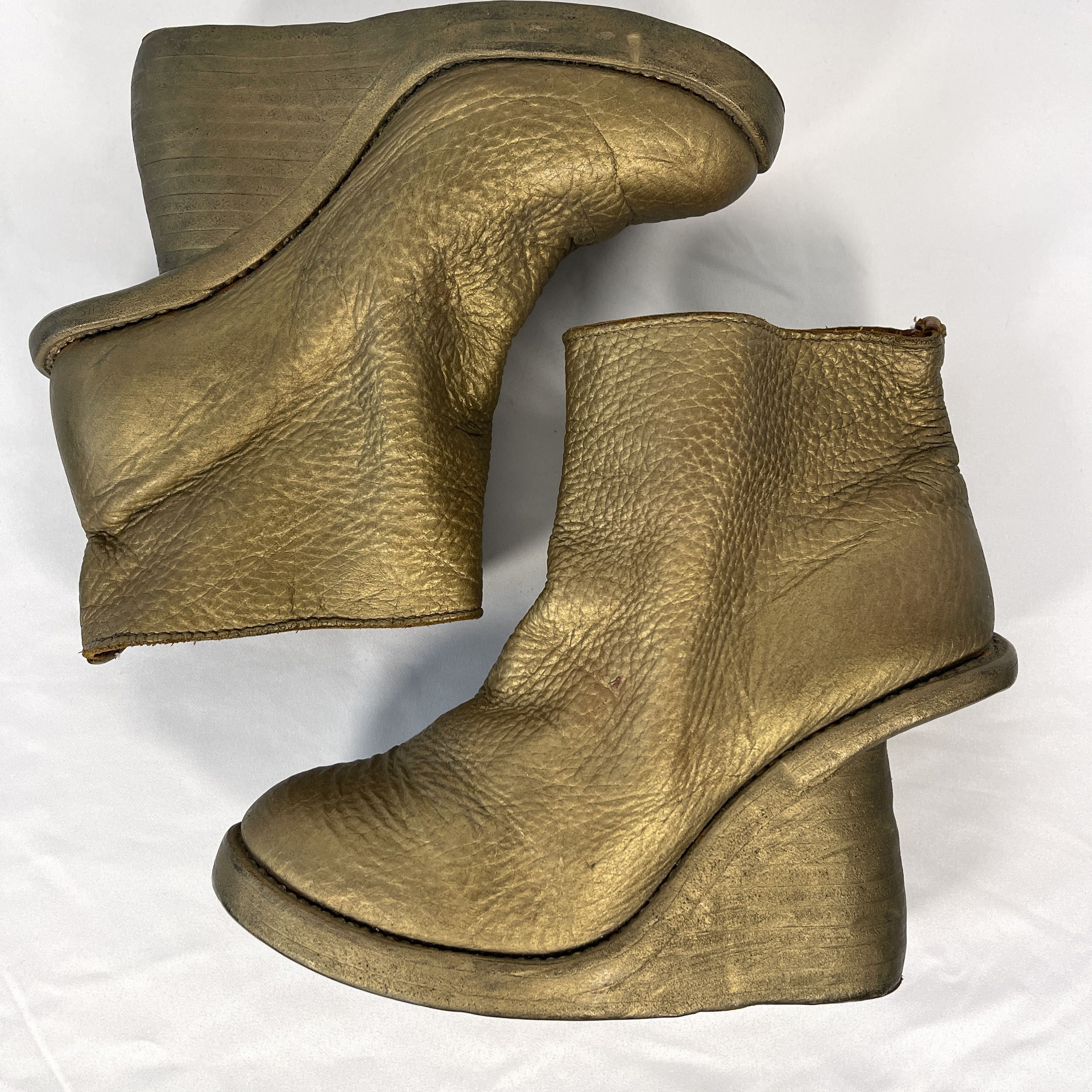Guidi GUIDI Golden Color Leather Shoes size 36 Size US 6 / IT 36 - 4 Thumbnail