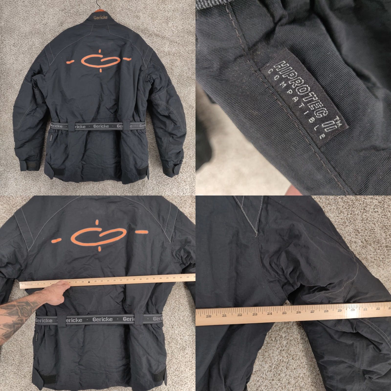 Vintage Hein Gericke Jacket Mens XL Motorcycle Protective Liner Hi Dry Logo Black Size US XL / EU 56 / 4 - 10 Thumbnail