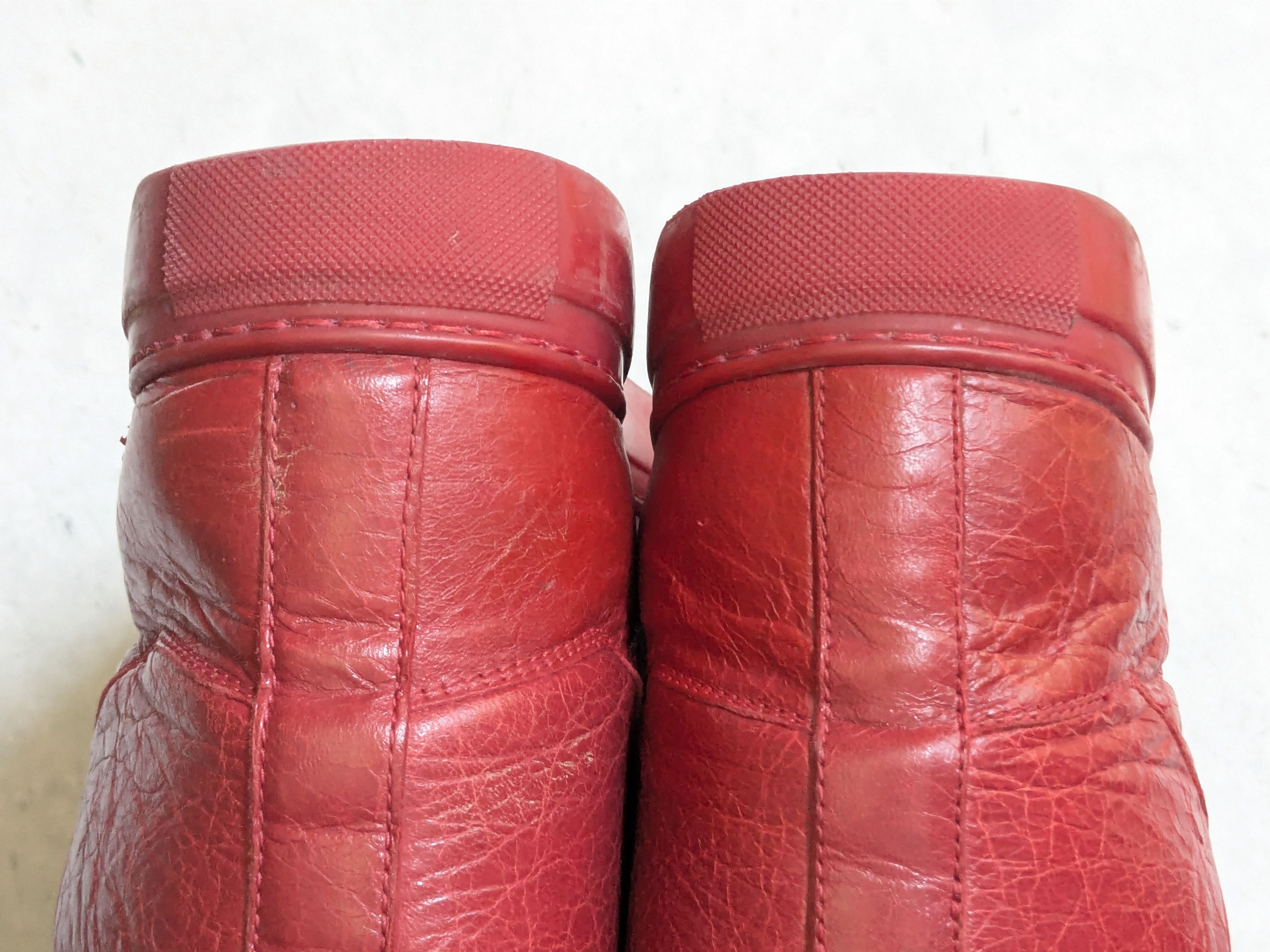Balenciaga Balenciaga Arena Red 10 Leather High Tops Size US 10 / EU 43 - 14 Thumbnail