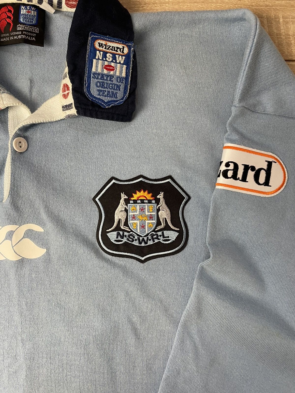 Canterbury of New Zealand Rodney Howe 1999 New South Wales Blues Origin Match worn? Size US L / EU 52-54 / 3 - 3 Thumbnail