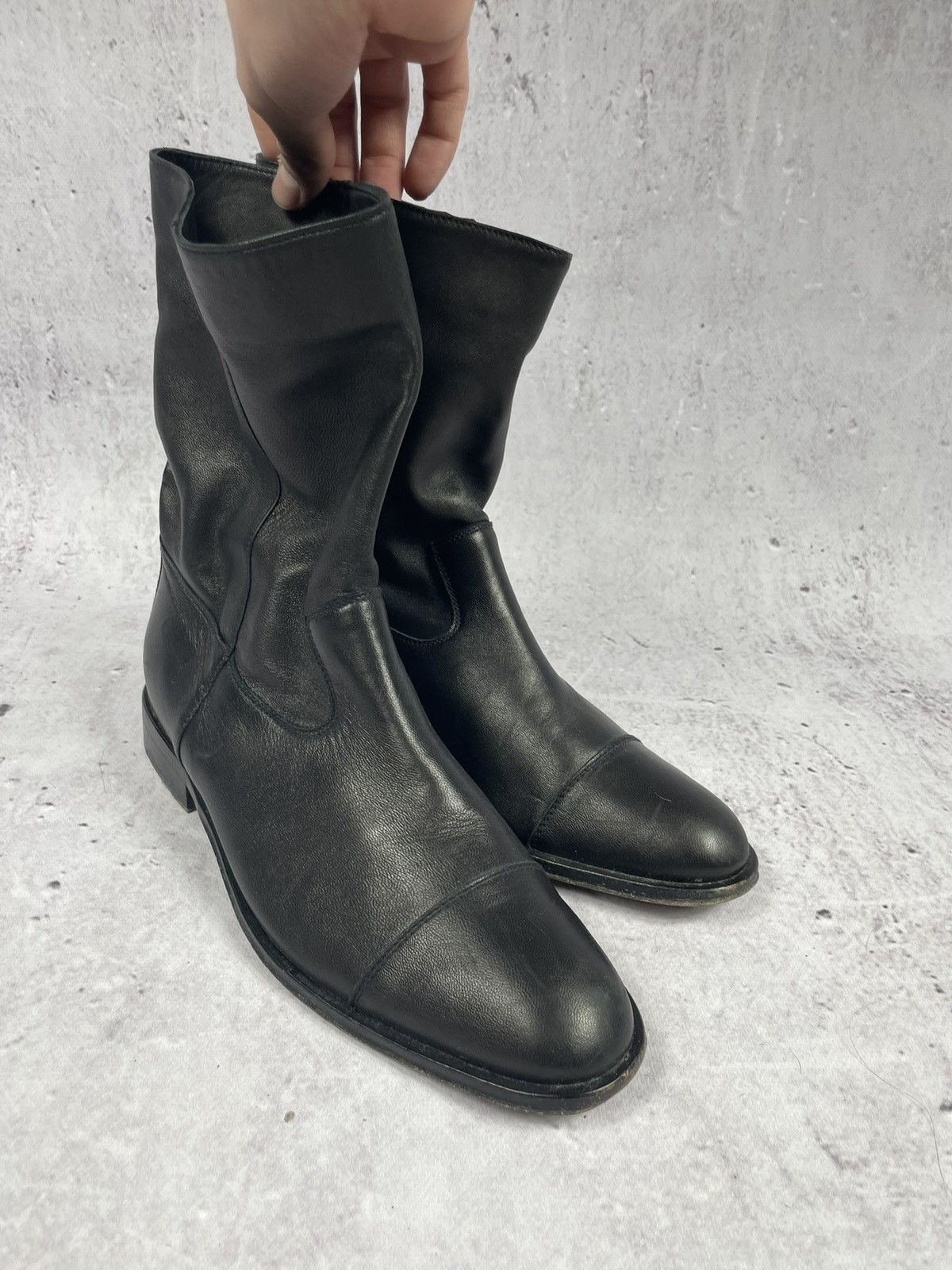 Vintage Vintage Belstaff London Black Leather Boots Size US 8 / EU 41 - 7 Thumbnail