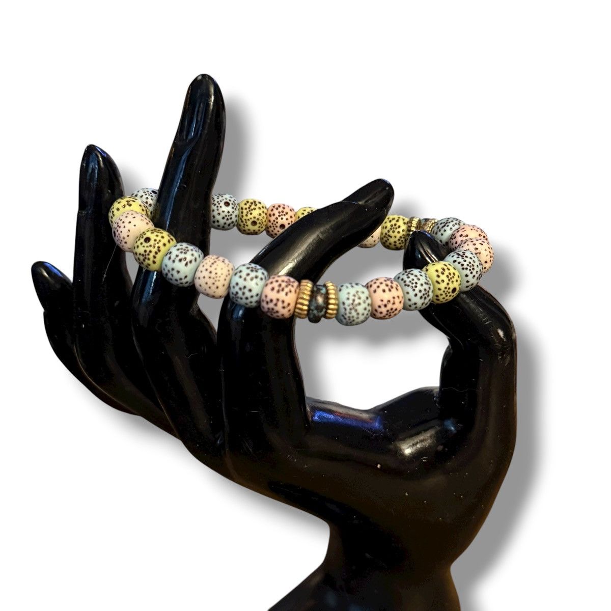 Other Speckled multicolor pastel bead stretch bracelet Size ONE SIZE - 3 Thumbnail