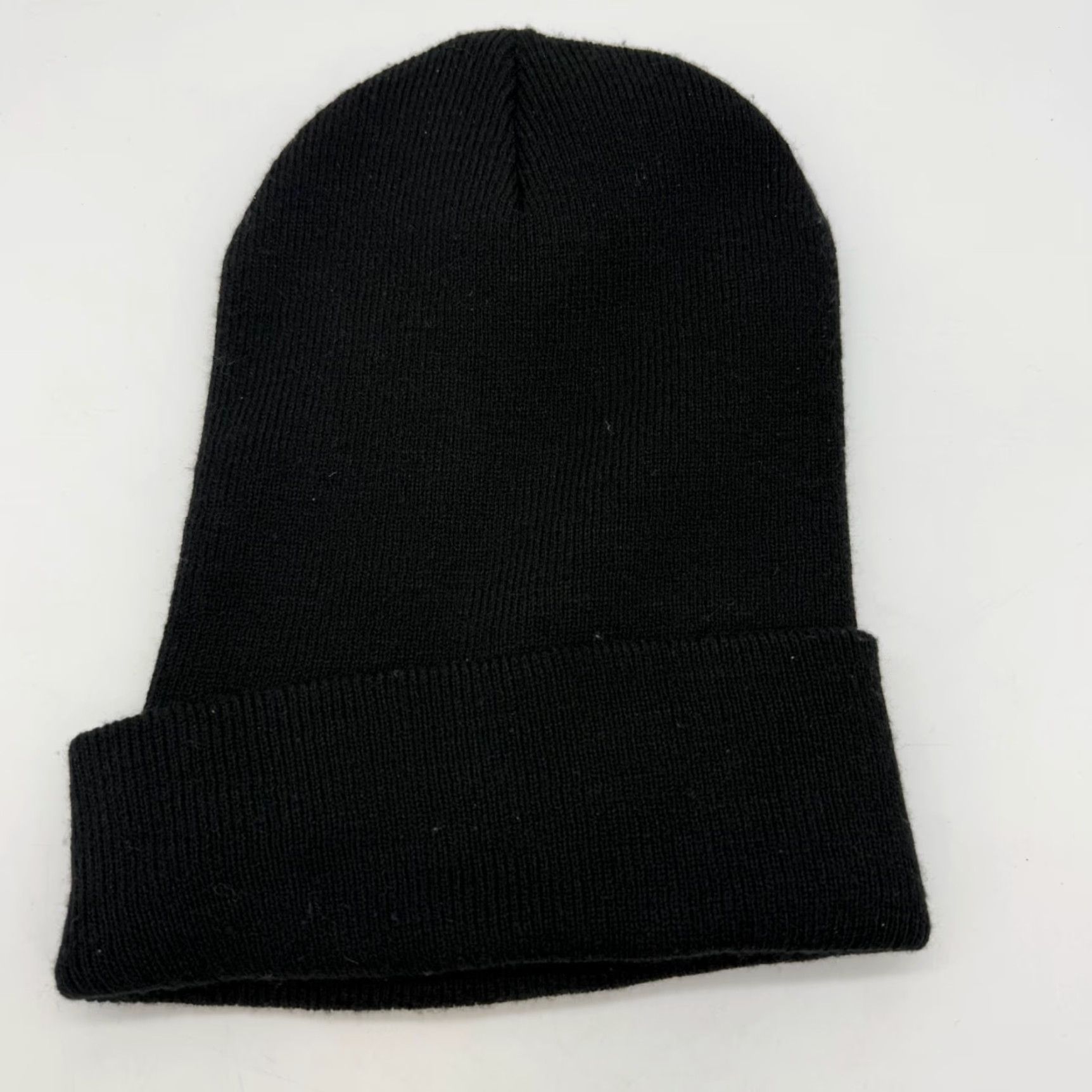 Carhartt Carhartt Mens Knit Beanie Hat Cap One Size Logo Black Stretch Fold Over Size ONE SIZE - 4 Thumbnail