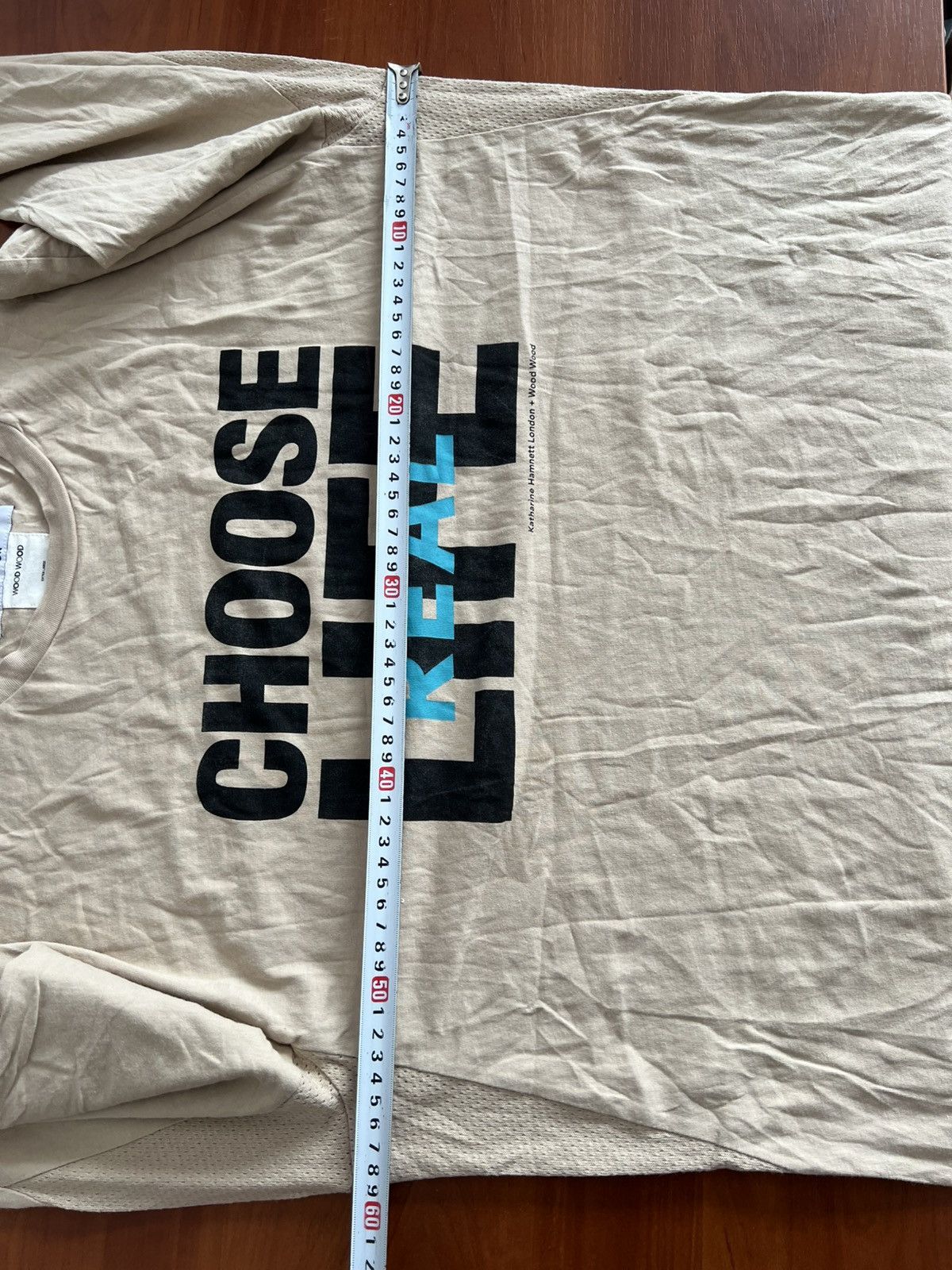 Katharine Hamnett London KATHARINE HAMNETT X WOOD WOOD “CHOOSE REAL LIFE” LONG SLEEVE Size US XL / EU 56 / 4 - 15 Thumbnail