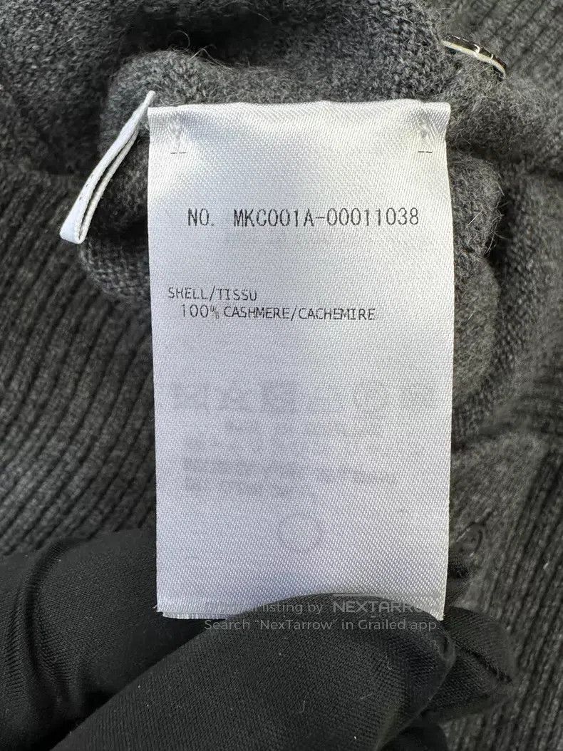 Thom Browne Thom Browne Gray classic four-striped knit cardigan coat Size US XXL / EU 58 / 5 - 4 Thumbnail