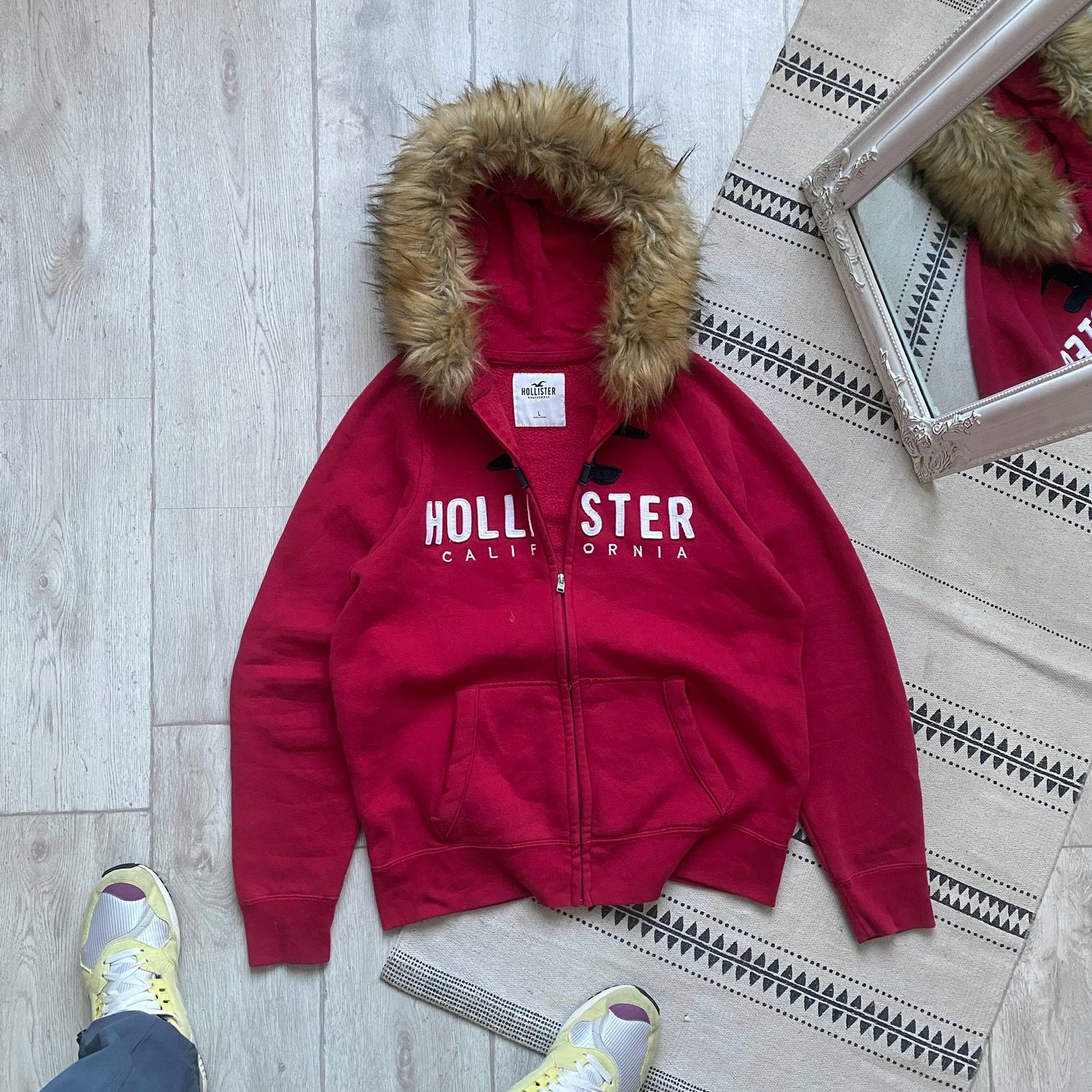 Hollister zip up hoodie sale