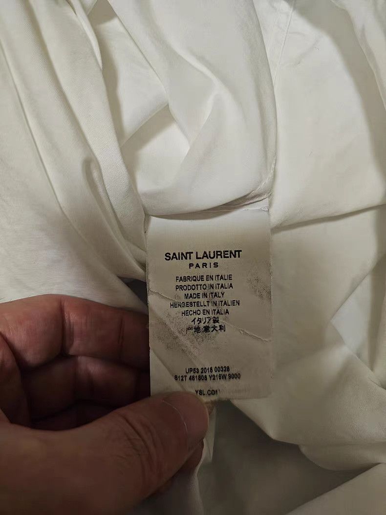 Saint Laurent Paris Saint Laurent White Shirt Size US M / EU 48-50 / 2 - 3 Thumbnail