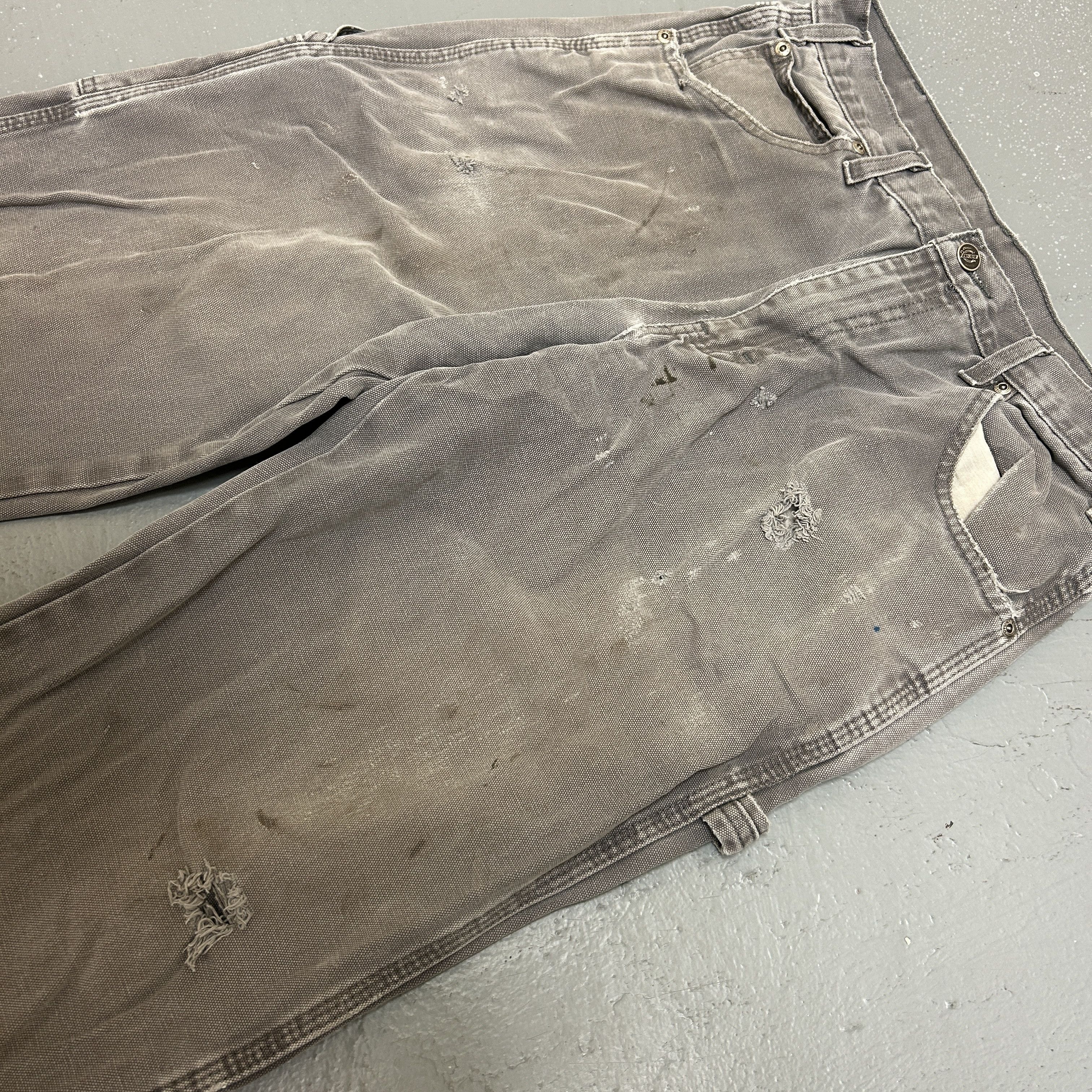 Dickies Distressed Vintage Dickies Workwear Pant — Grey (32x32) Size US 32 / EU 48 - 3 Thumbnail