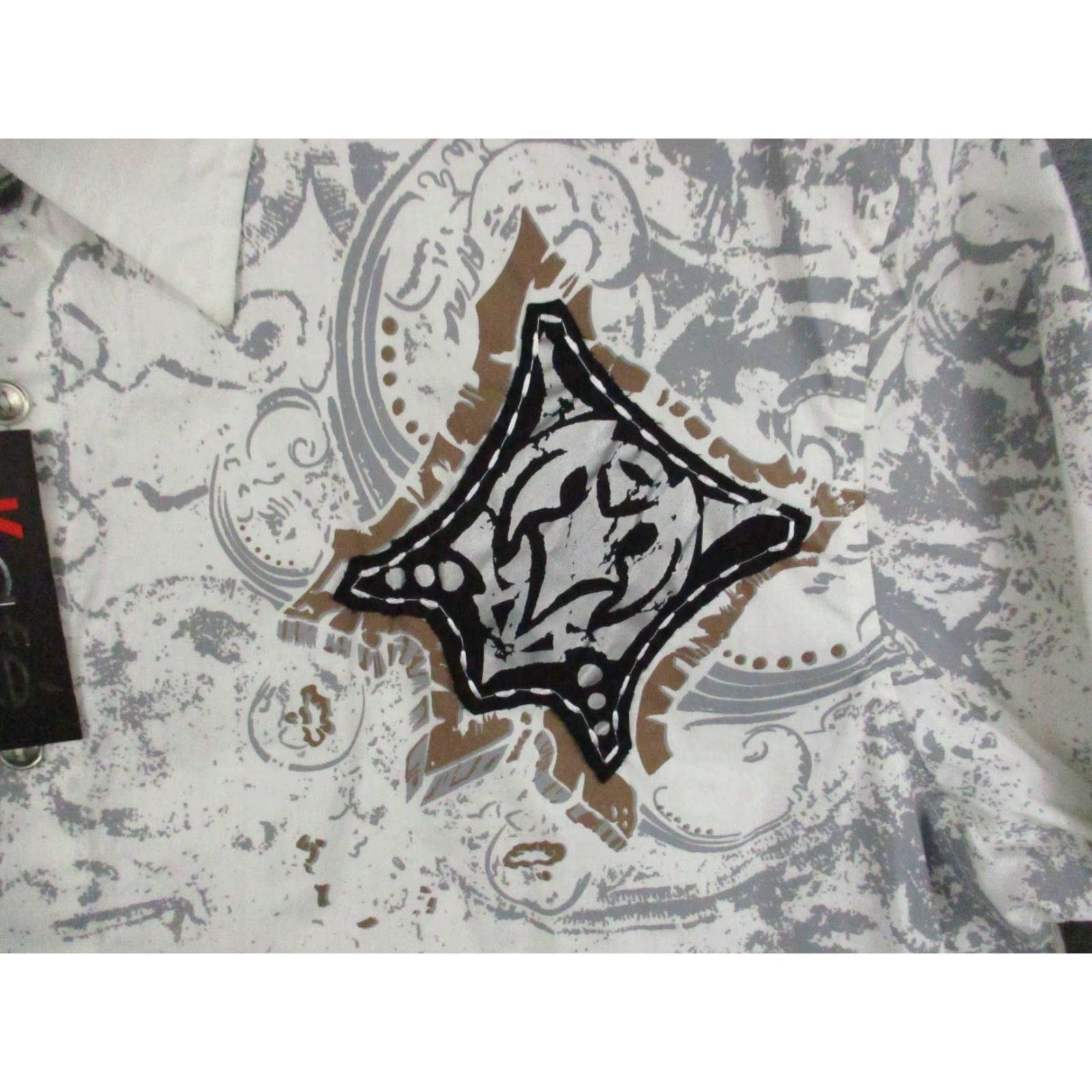 Vintage Kafe Collection Dress Shirt XXL Men Cotton Stretch Fashion Cross Design NWT Size 48R - 3 Thumbnail