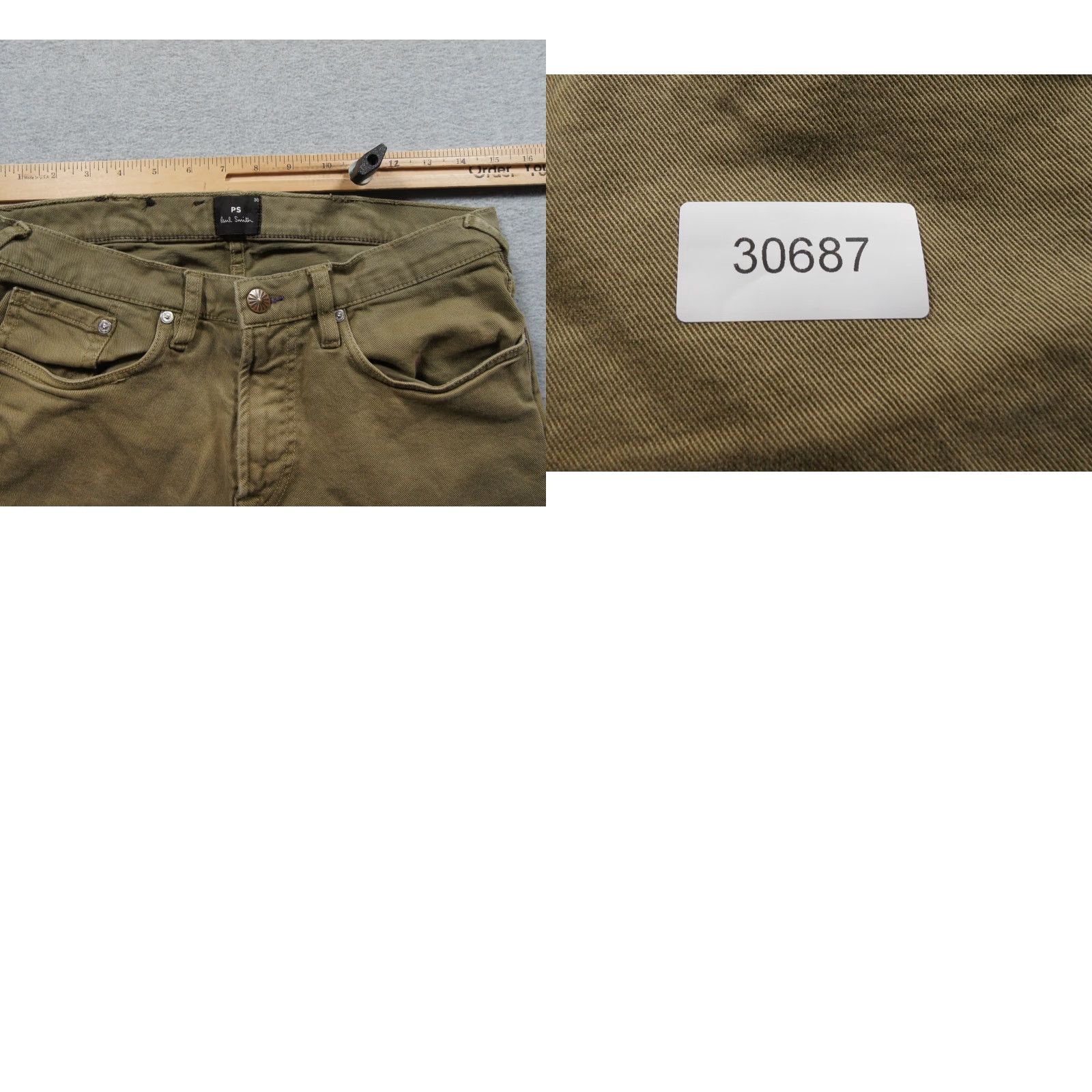 Paul Smith Paul Smith Pants Mens 30 Green Jeans Stretch Tapered Fit Adult Casual Size US 33 - 10 Thumbnail
