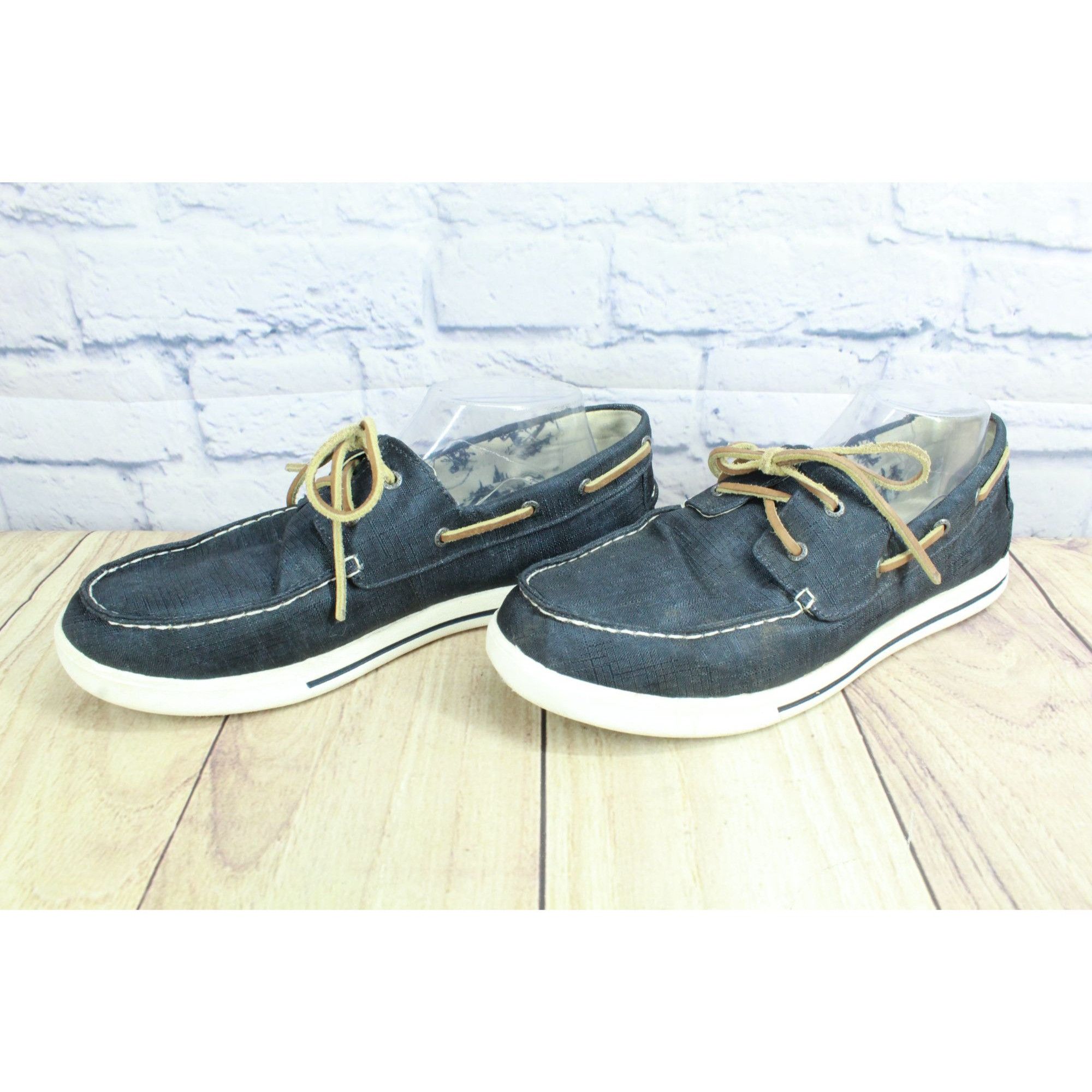 L.L. Bean LL Bean Men’s Canvas Lace-Up Boat Shoes Size US 9 / EU 42 - 2 Thumbnail