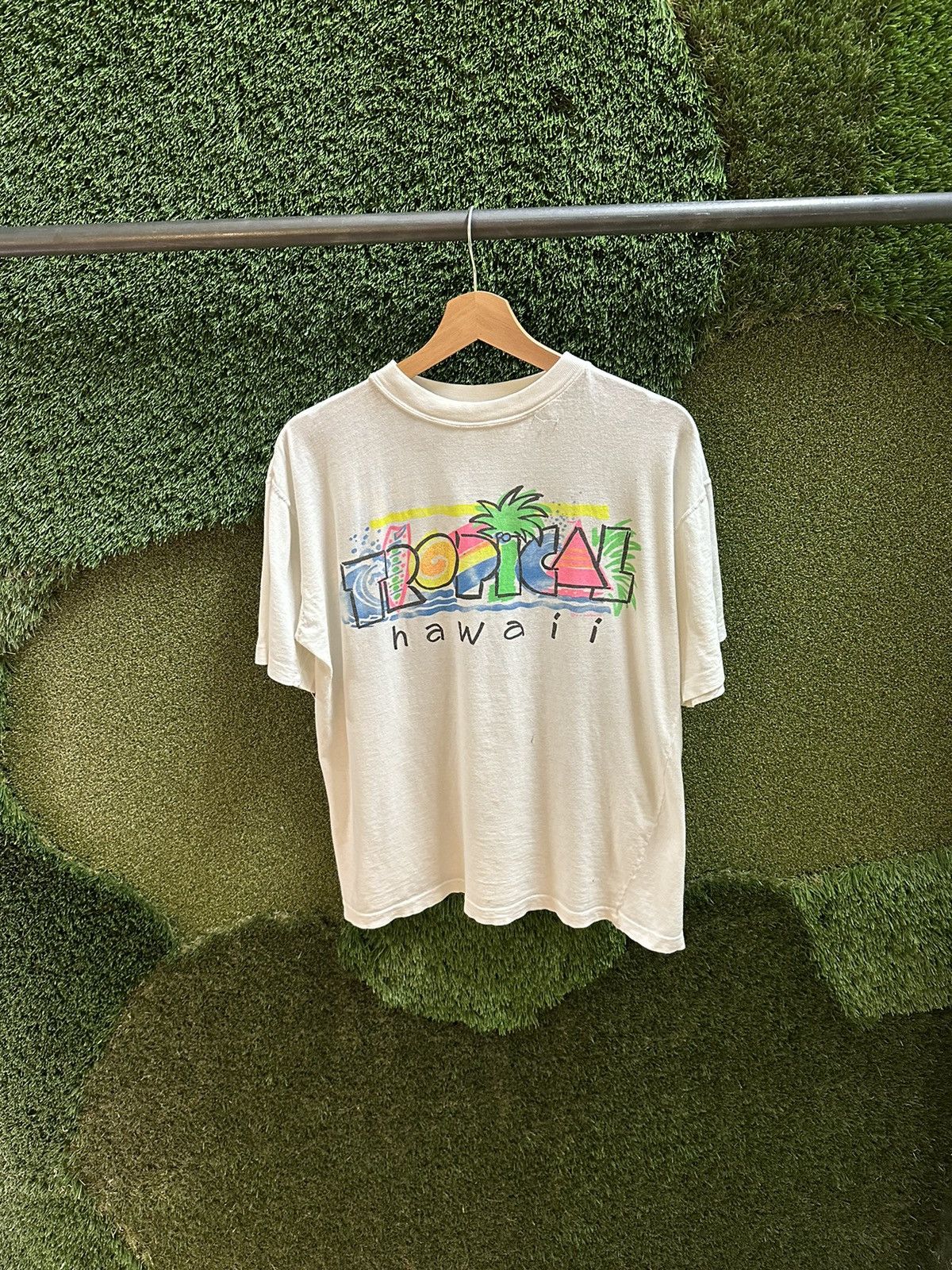 Vintage Vintage Tropical Hawaii Spellout T-shirt Large Size US L / EU 52-54 / 3 - 1 Thumbnail