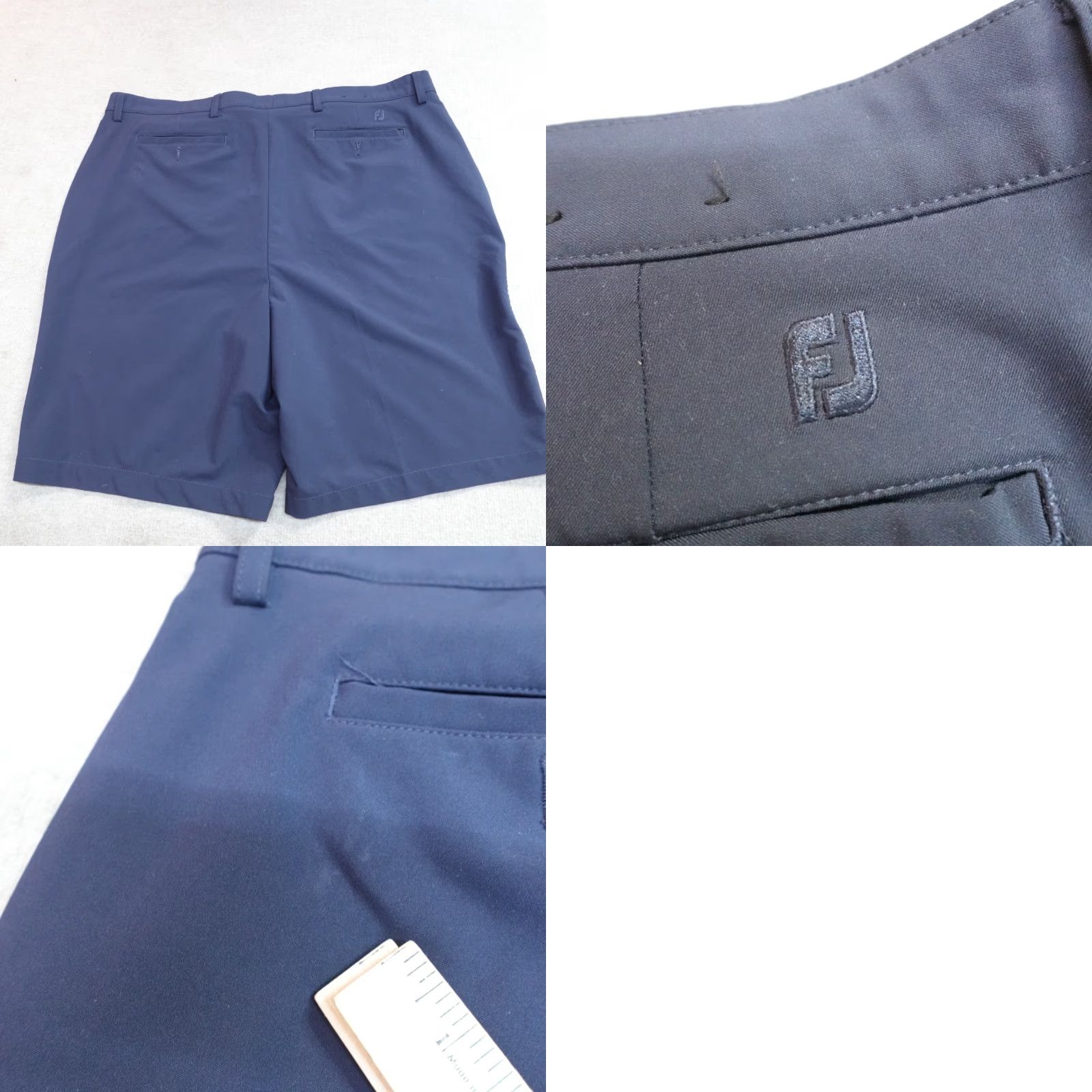 Footjoy FootJoy Shorts 42 Blue Navy Solid Performance Golf Flat Front Stretch Men Regular Inseam 9.5 in Polyester Spandex Athletic Activewear Size US 42 / EU 58 - 9 Thumbnail
