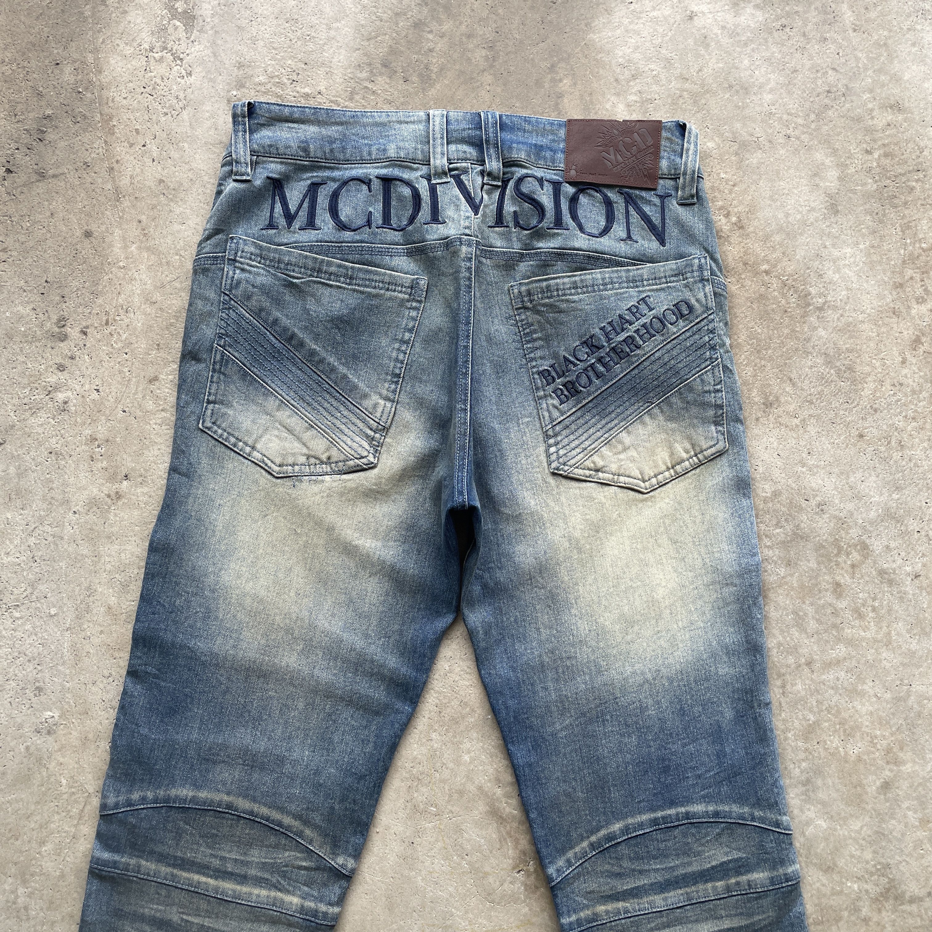 Japanese Brand × Rusty Vintage MCD Jeans Double Knee Rusty Embroidery Pants Denim Size US 31 - 10 Thumbnail