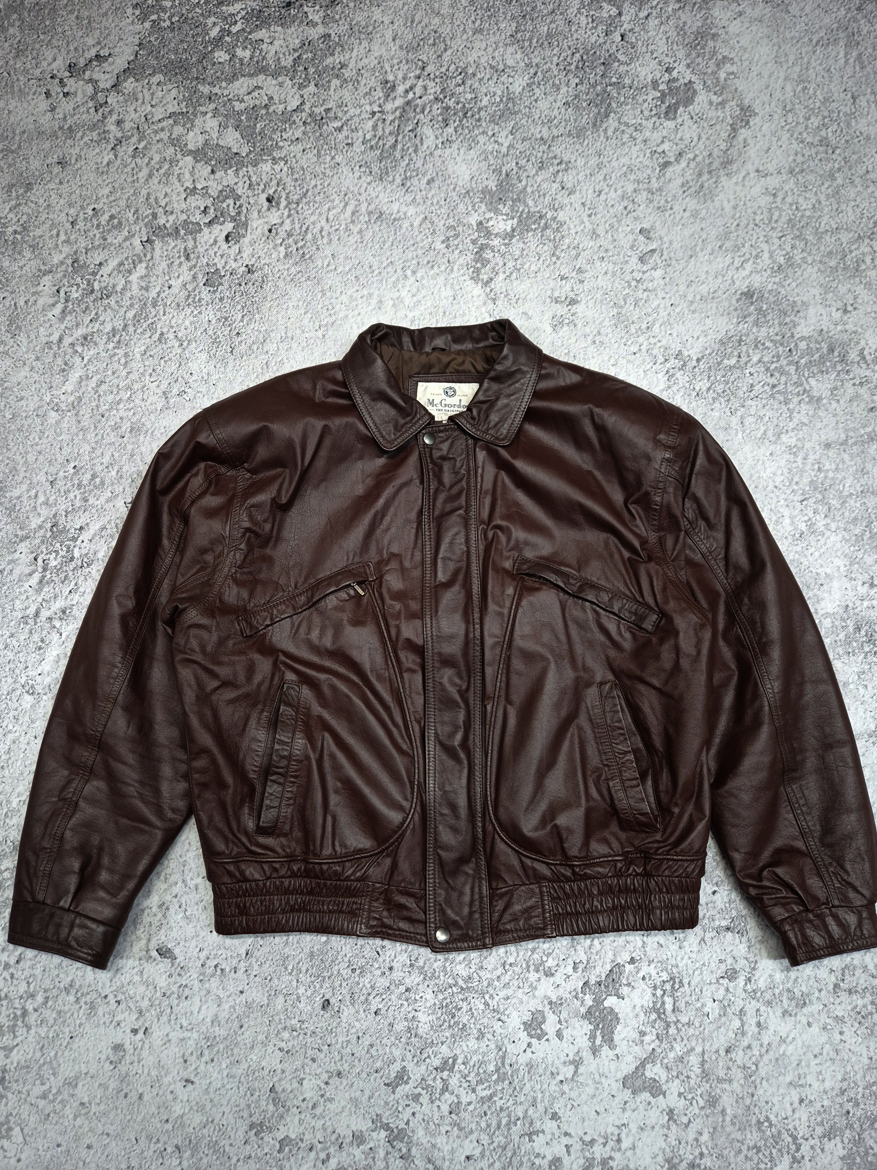 Vintage Vintage Avant Garde Leather Bomber Jacket Size US XL / EU 56 / 4 - 1 Thumbnail