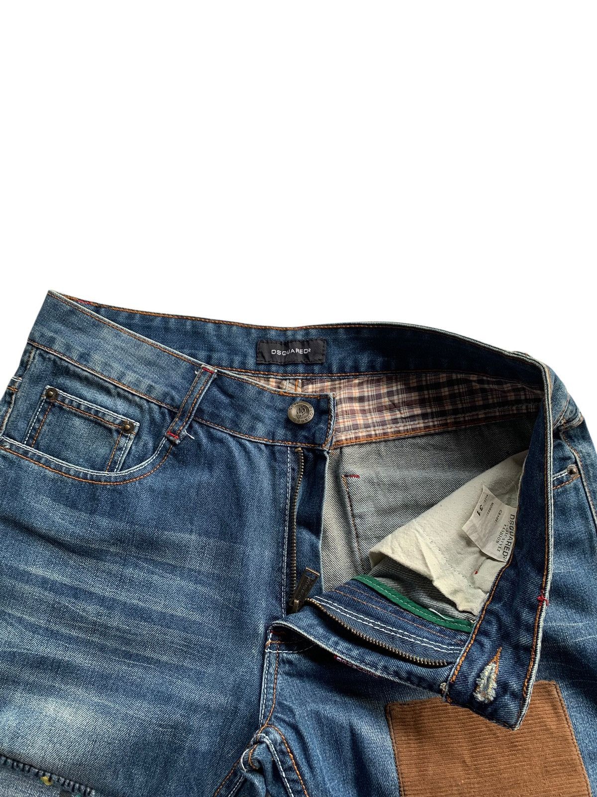 Dsquared2 DSQUARED2 DENIM PATCHWORDS CUSTOM RARE MADE IN ITALY Size US 32 / EU 48 - 11 Thumbnail