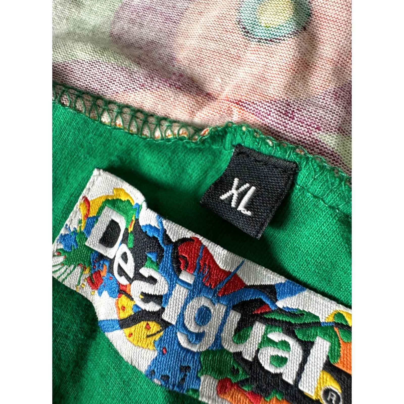 Desigual Desigual Dress Womens Green XL A-Line Dress Knee Length Shoes? Size XL / US 12-14 / IT 48-50 - 4 Thumbnail