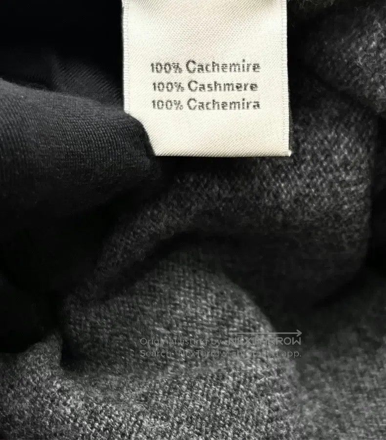 Hermes Hermes Gray Earth H Embroidered Logo 100% Cashmere Knit To Size US L / EU 52-54 / 3 - 5 Thumbnail