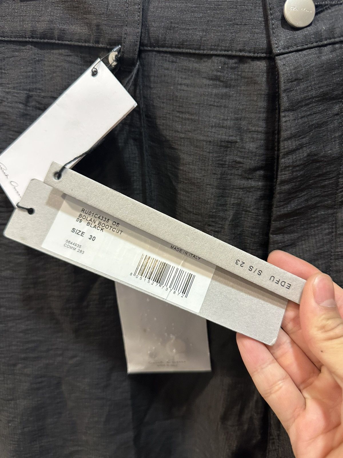 Rick Owens SS23 Bolan Bootcut Linen Pants 30 Size US 31 - 3 Thumbnail