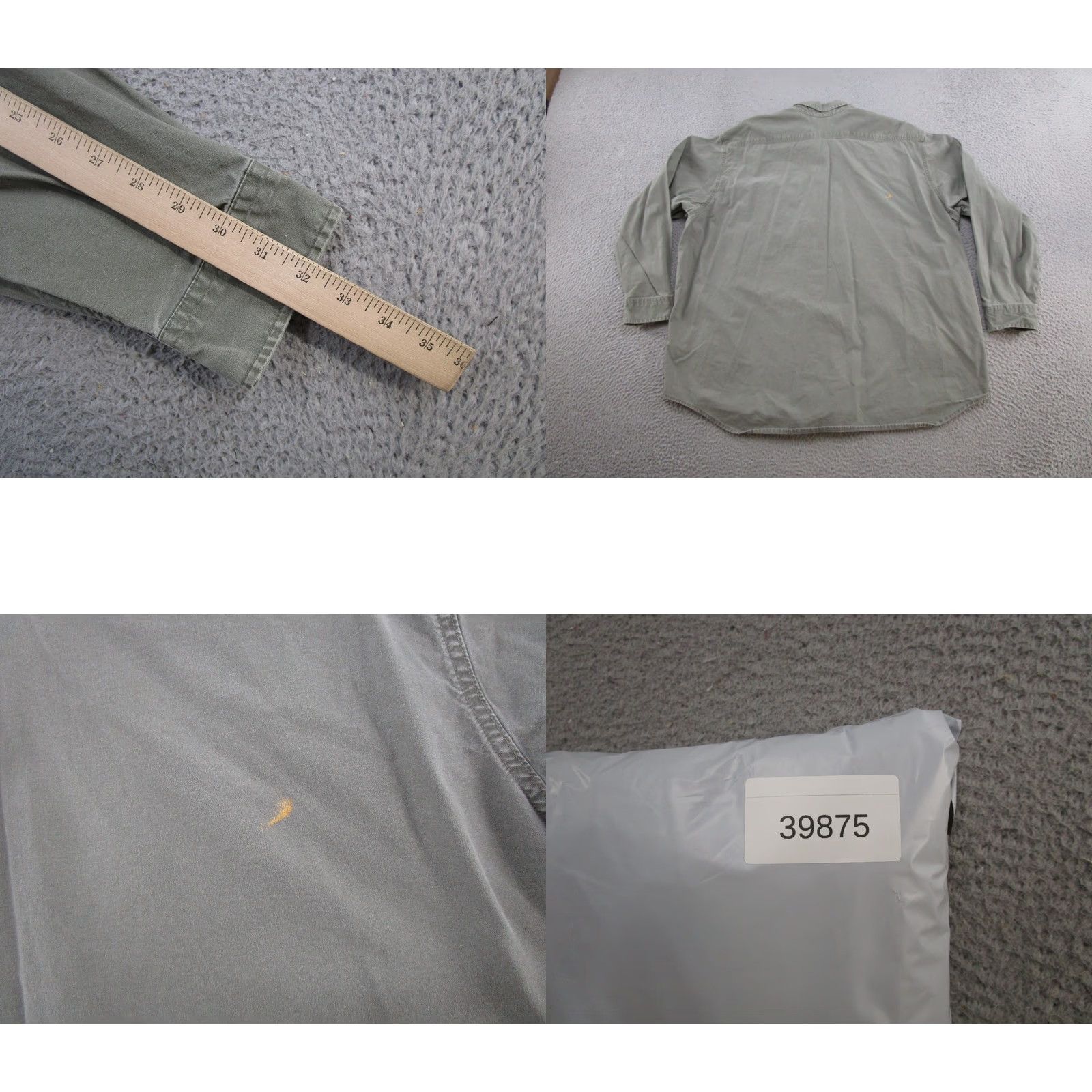 Carhartt Vintage Carhartt Button-Up Long Sleeve Shirt Moss Green 2XL Men Casual Workwear Outdoor Retro Canvas Cotton Moss Green Button-Up Shirt Mens 2XL Size US XXL / EU 58 / 5 - 9 Thumbnail